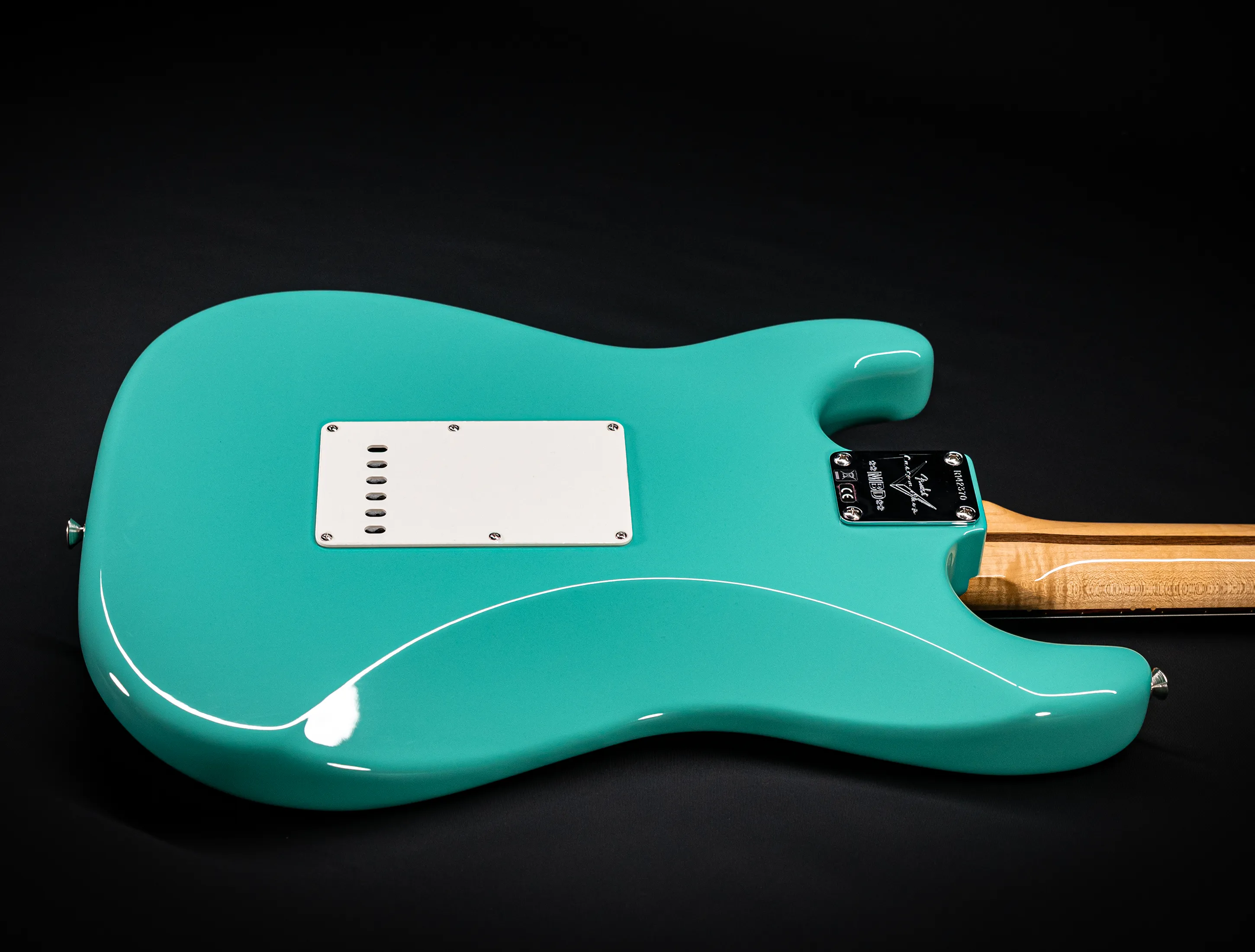 Fender MBD 1963 Stratocaster GLOSS NOS flame Neck - Sea Foam Green