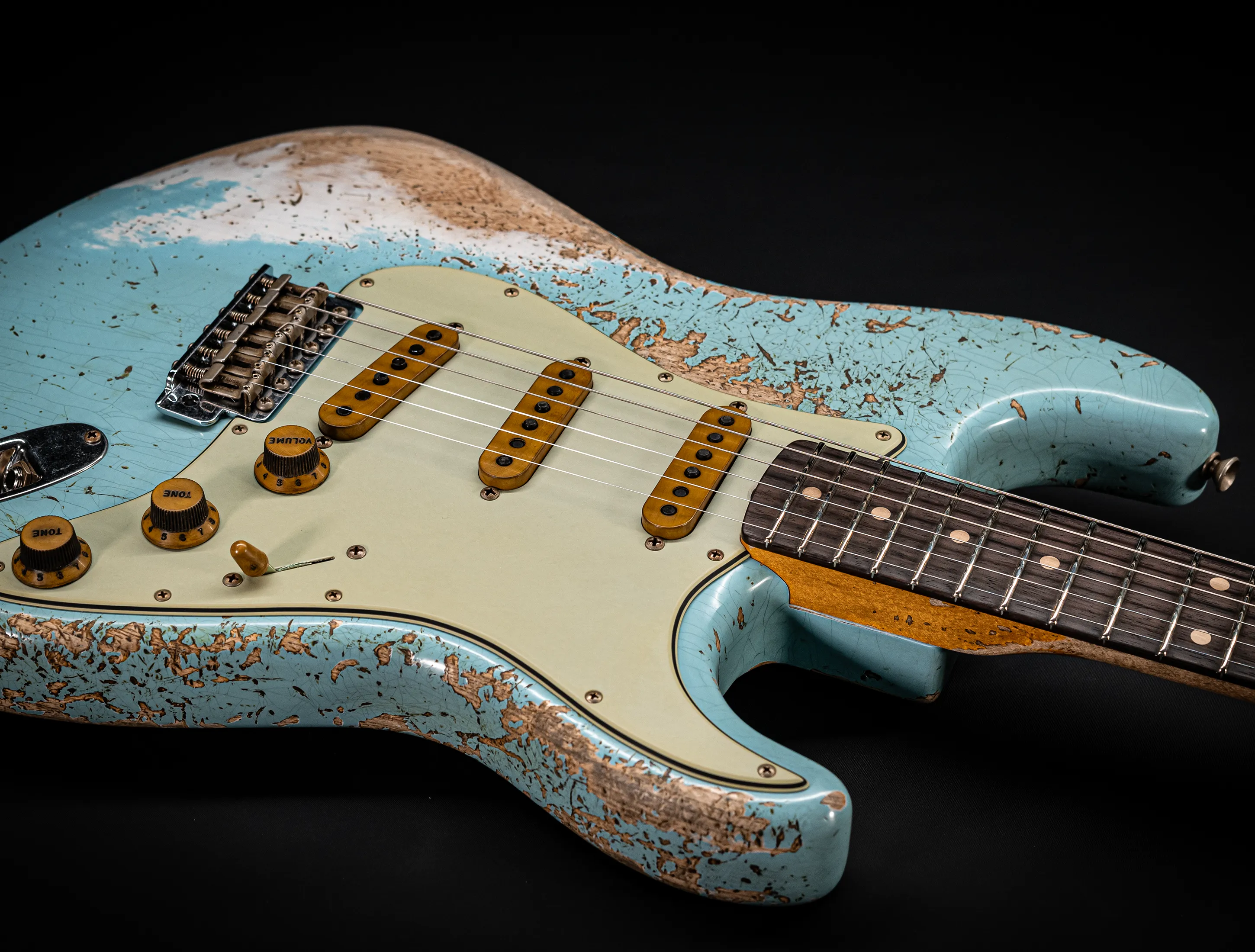Fender MBD II 1962 Stratocaster MIDAS Super Heavy Relic - ASH Body Daphne Blue