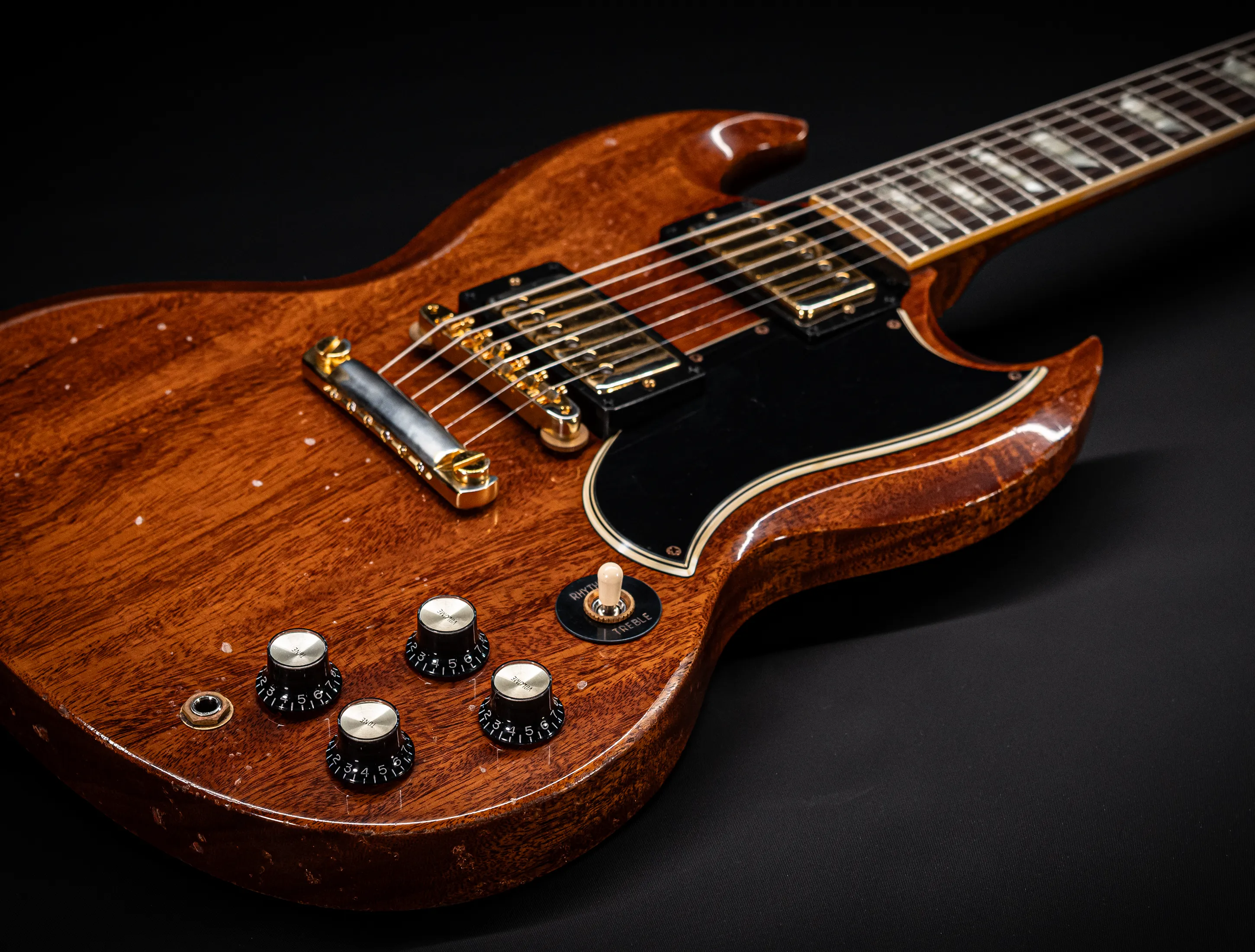 Gibson SG 1961 Standard Murphy Lab Heavy Aged Antique Natural Gold Hardware