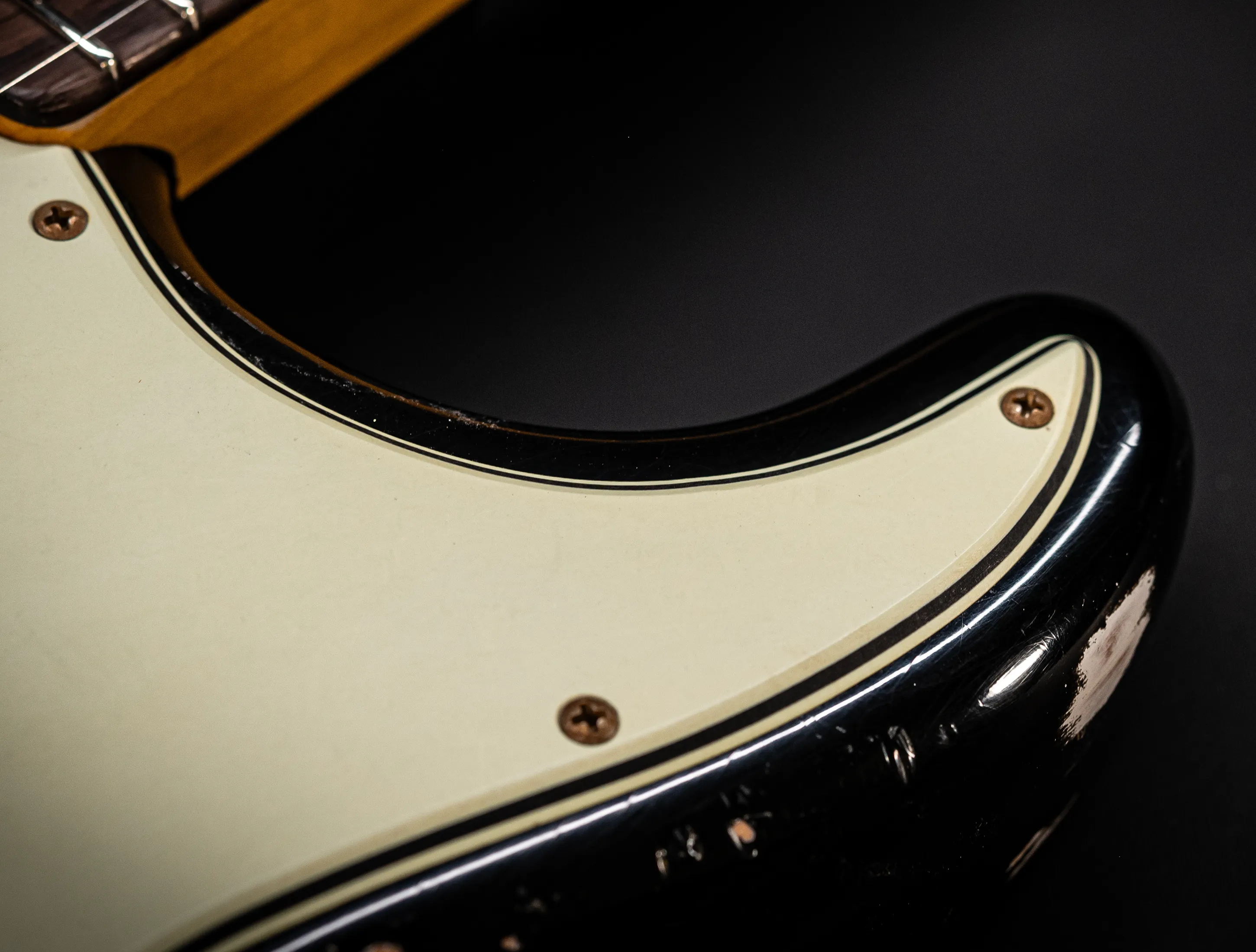 a173080Fender MBD Limited 1963 Humbucker Stratocaster Heavy Relic - Black Muikhaus-Hermann