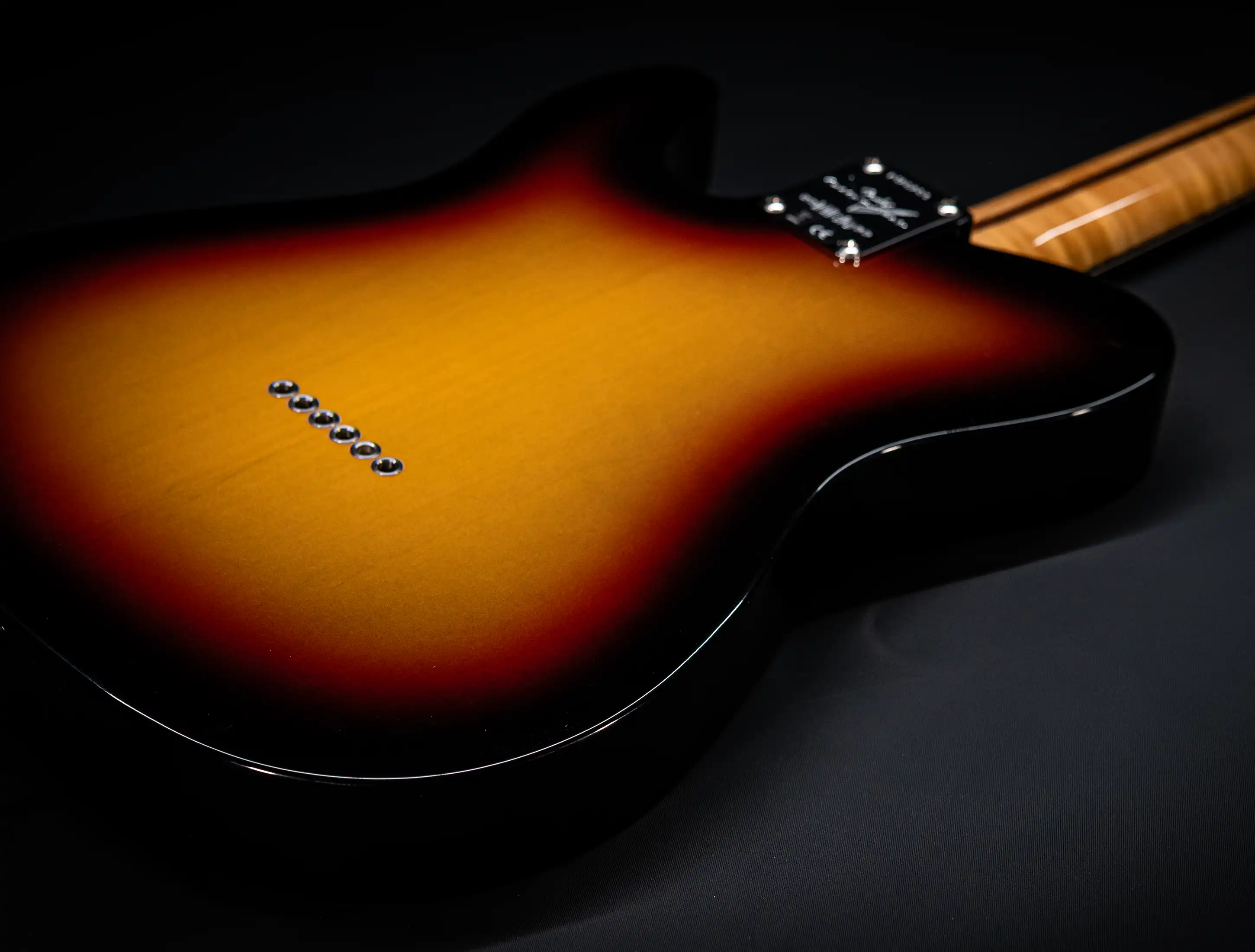 a154592 Fender-MBD-Limited-1963-Telecaster-Timeless-NOS-flame-Neck-Sunburst