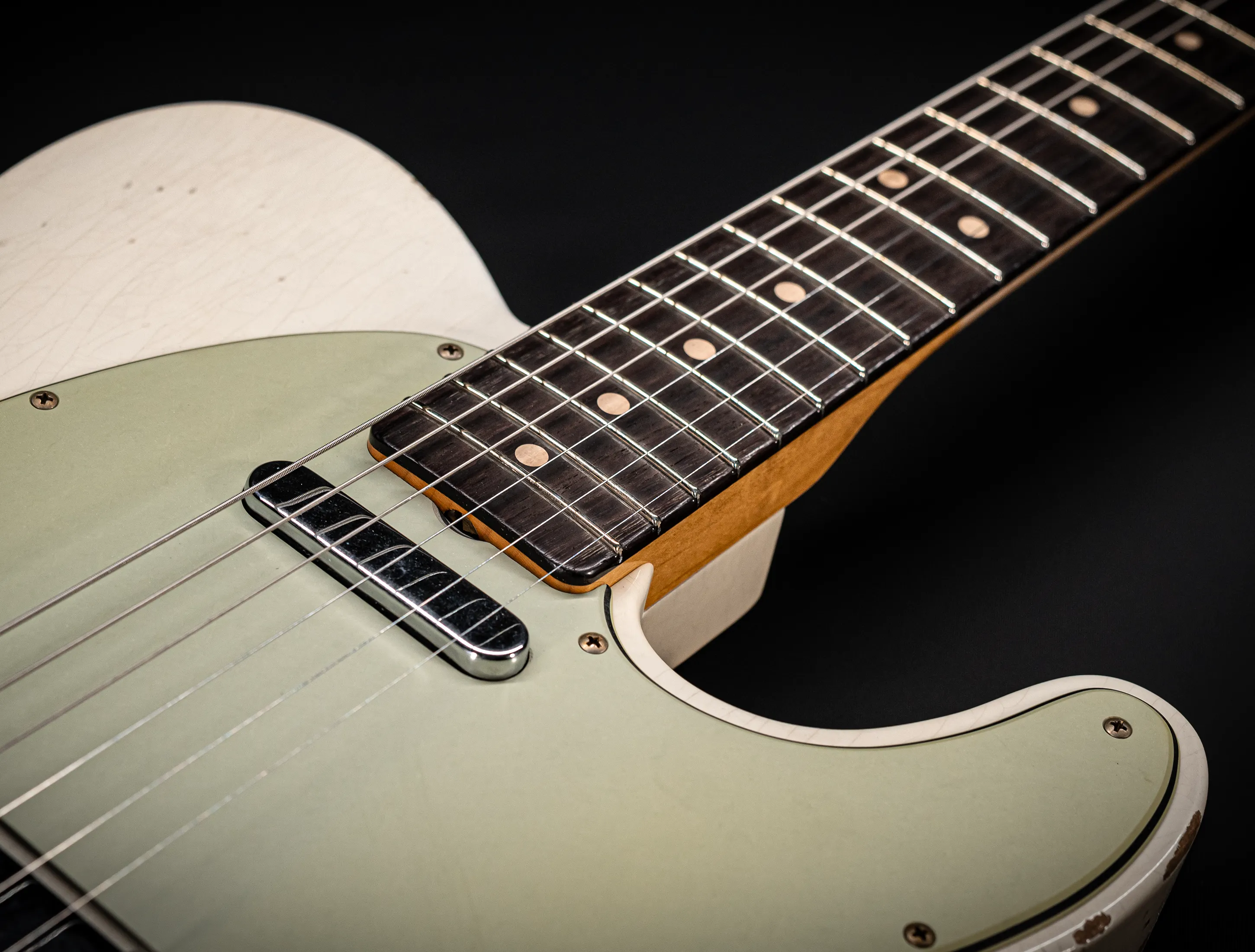 Fender MBD 1963 Telecaster Relic - Olympic White