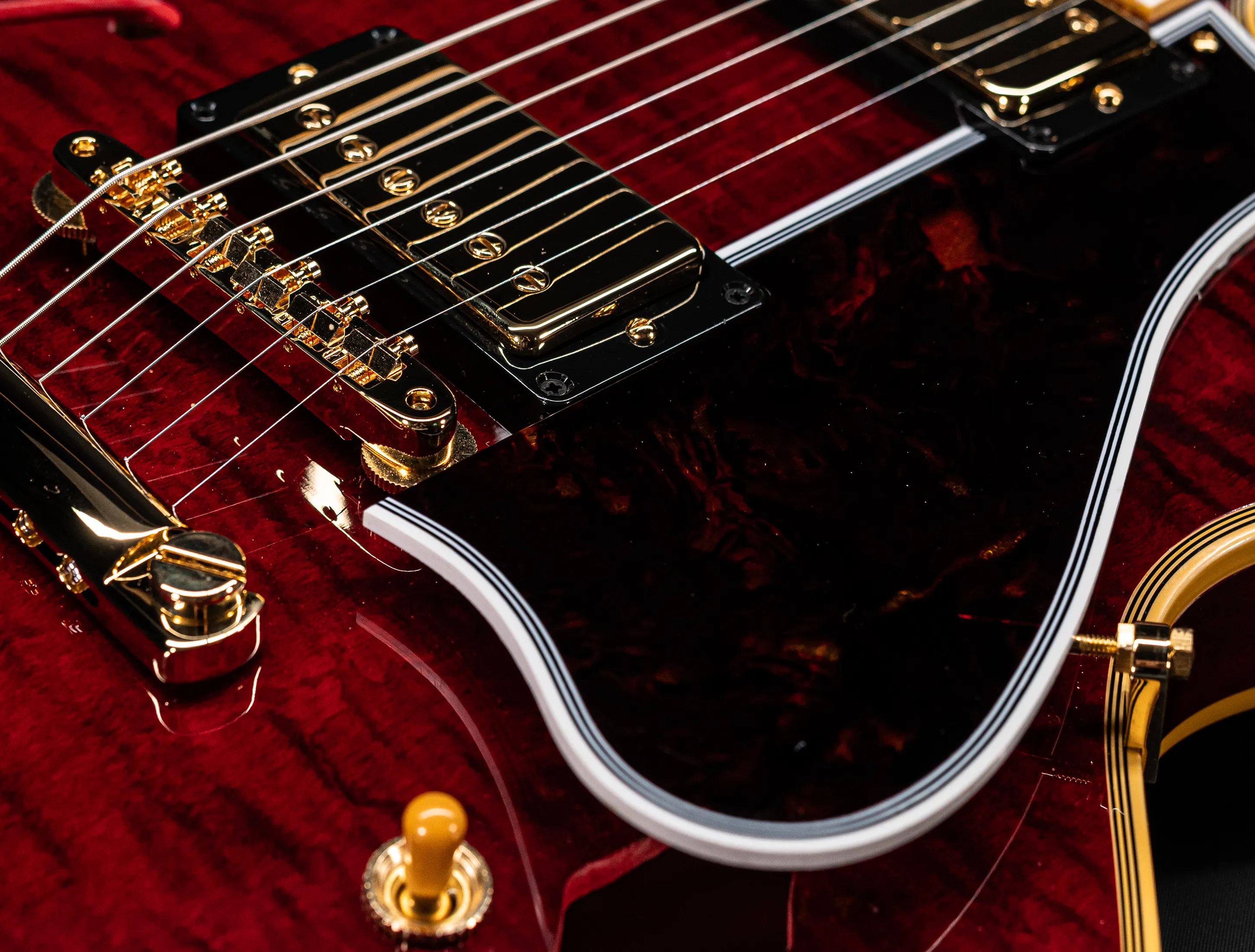 Gibson ES-355 1959 Custom Shop Gloss Figured Maple - Dark Viking Red
