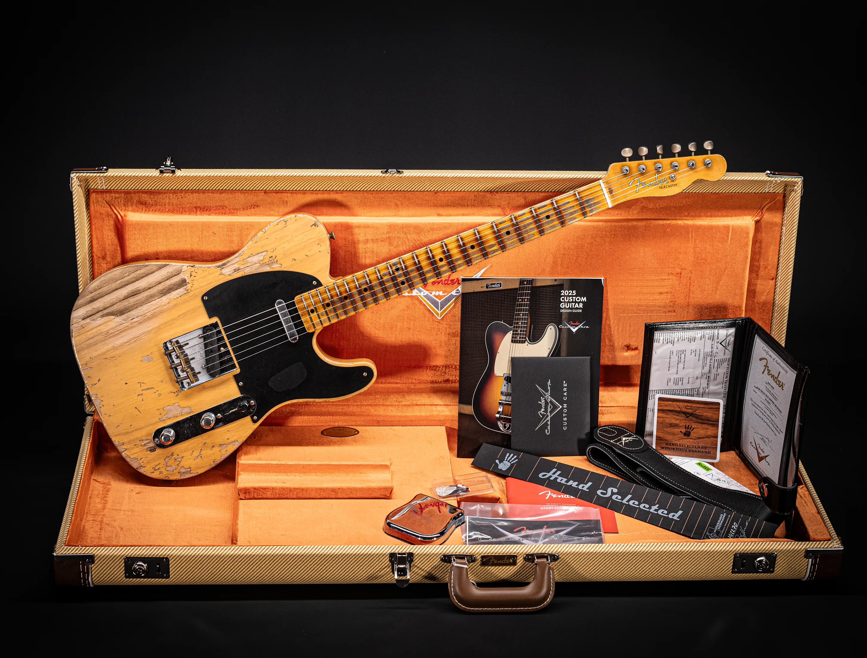 Fender MBD II 1952 Telecaster Super Heavy Relic 1pc. Ash Body - Butterscotch Blonde