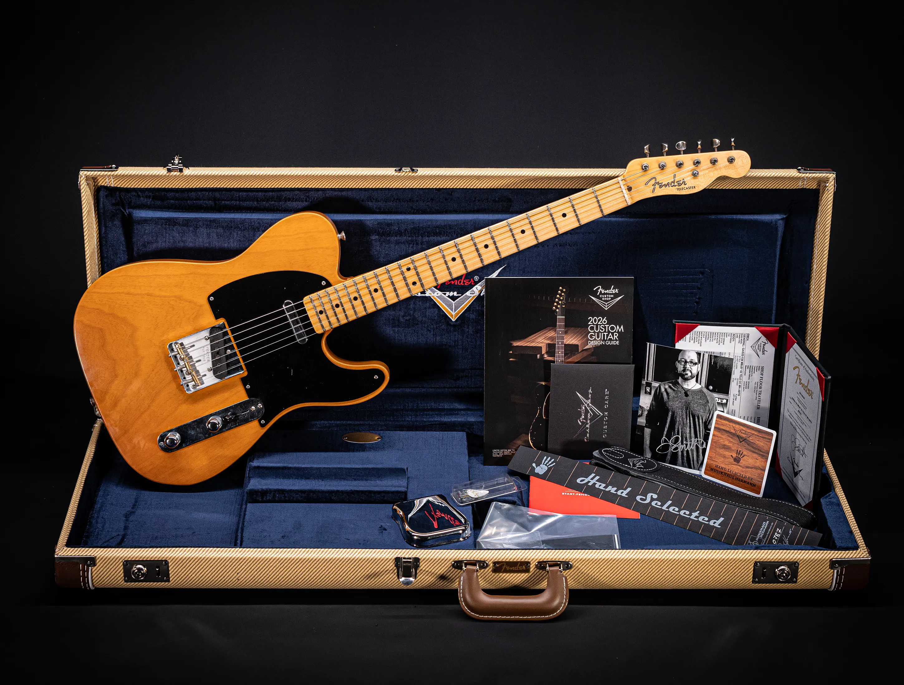 Fender Senior Masterbuilt Jason Smith 1952 Telecaster Closet Classic - 1pc Ash Antique Butterscotch Blonde