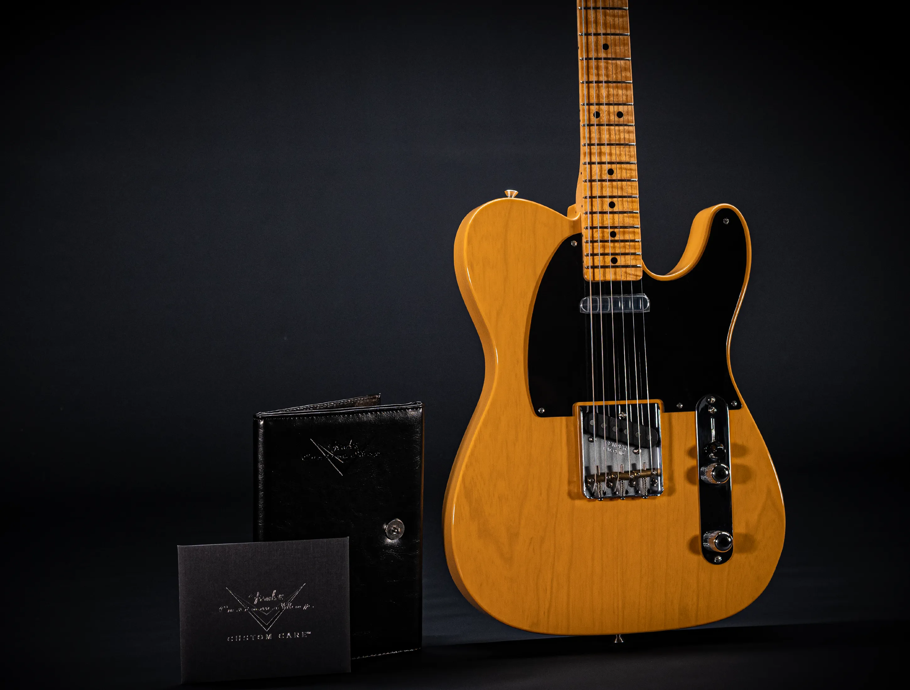 Fender MBD 1952 Telecaster GLOSS NOS flame Neck - Butterscotch Blonde