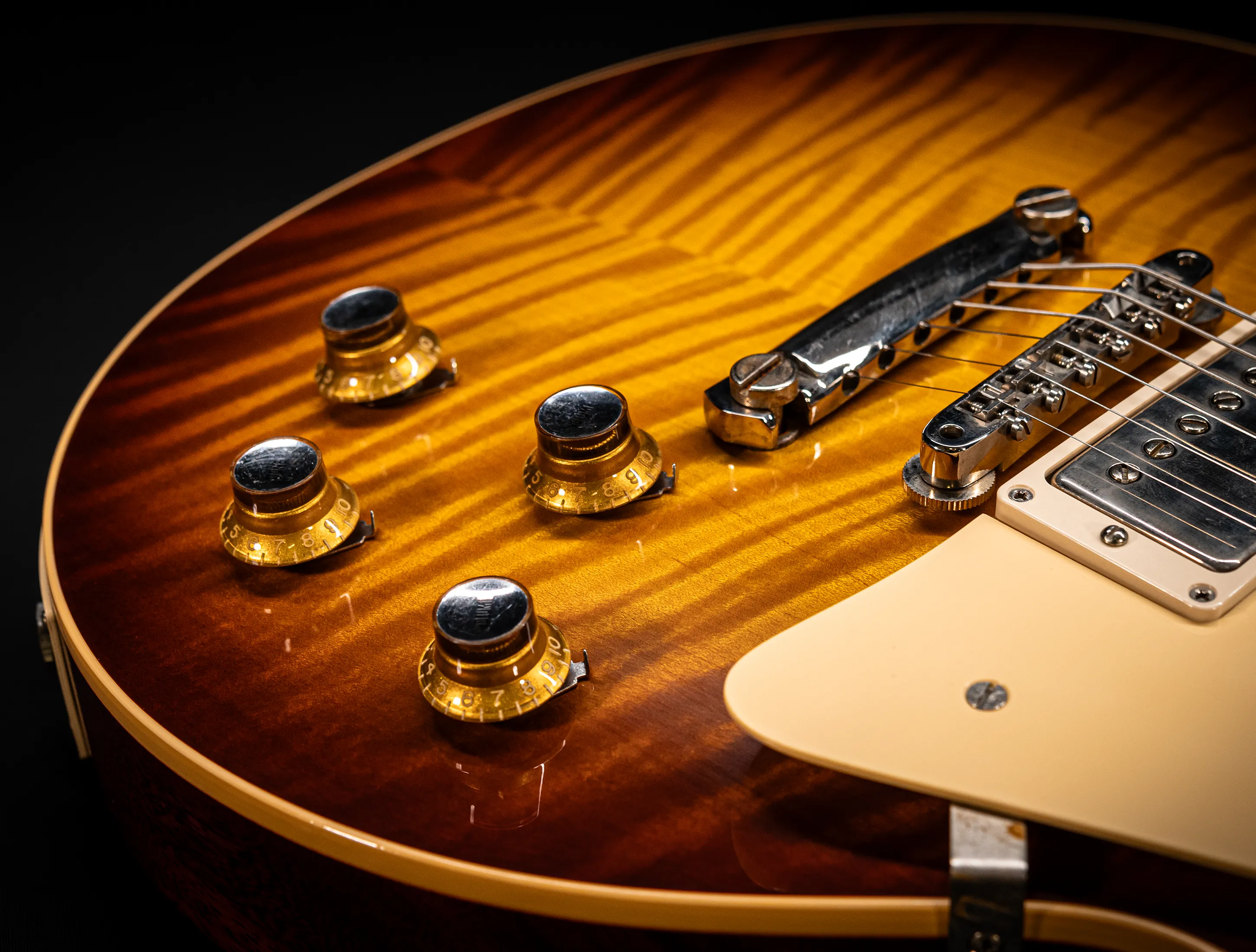 a170803 Gibson Les Paul 1960 Standard Reissue VOS - Iced Tea Burst AAAA Top Musikhaus-Hermann