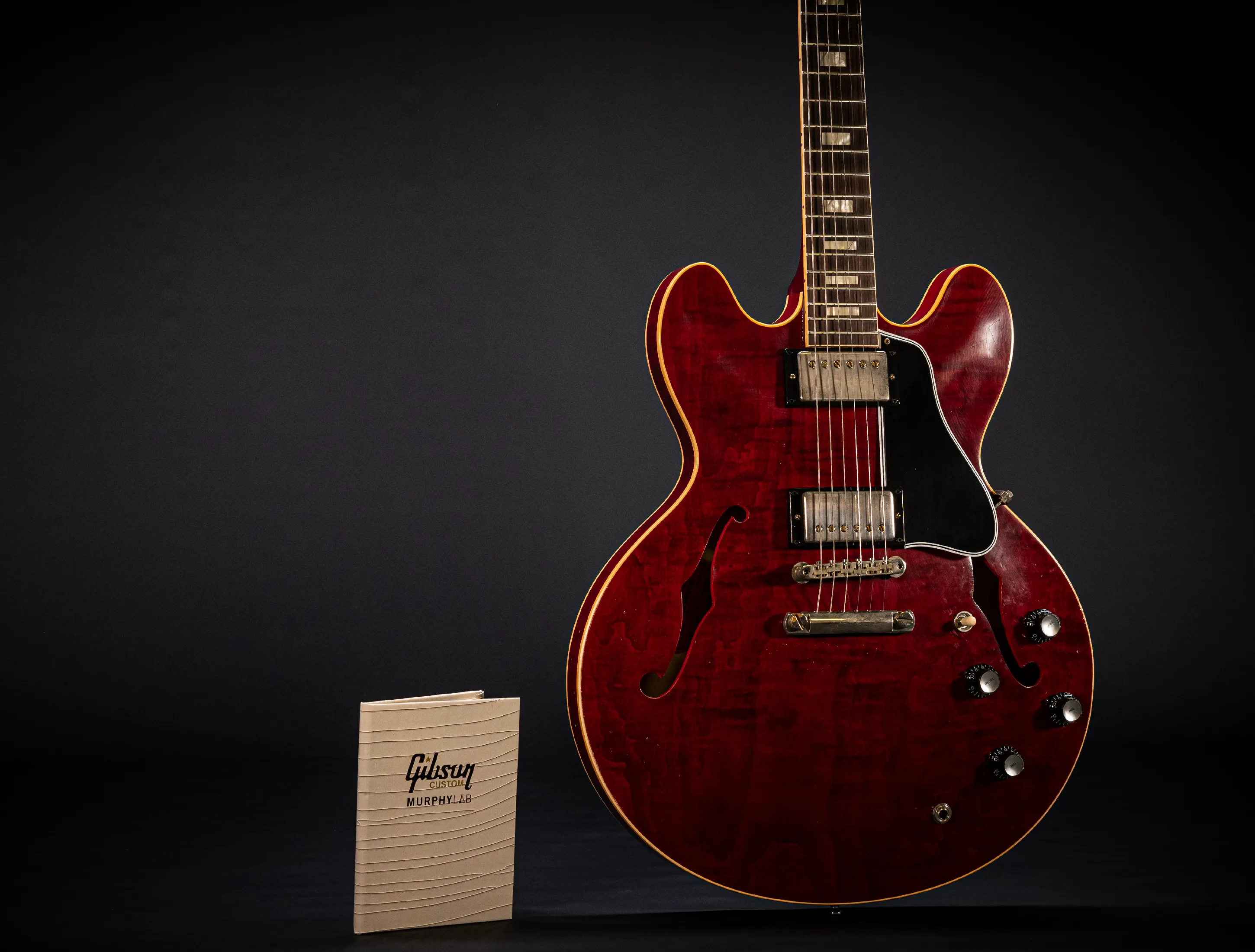 Gibson ES-335 1964 Custom Shop Murphy Lab Ultra Light Aged Figured Maple - 60s Viking Red