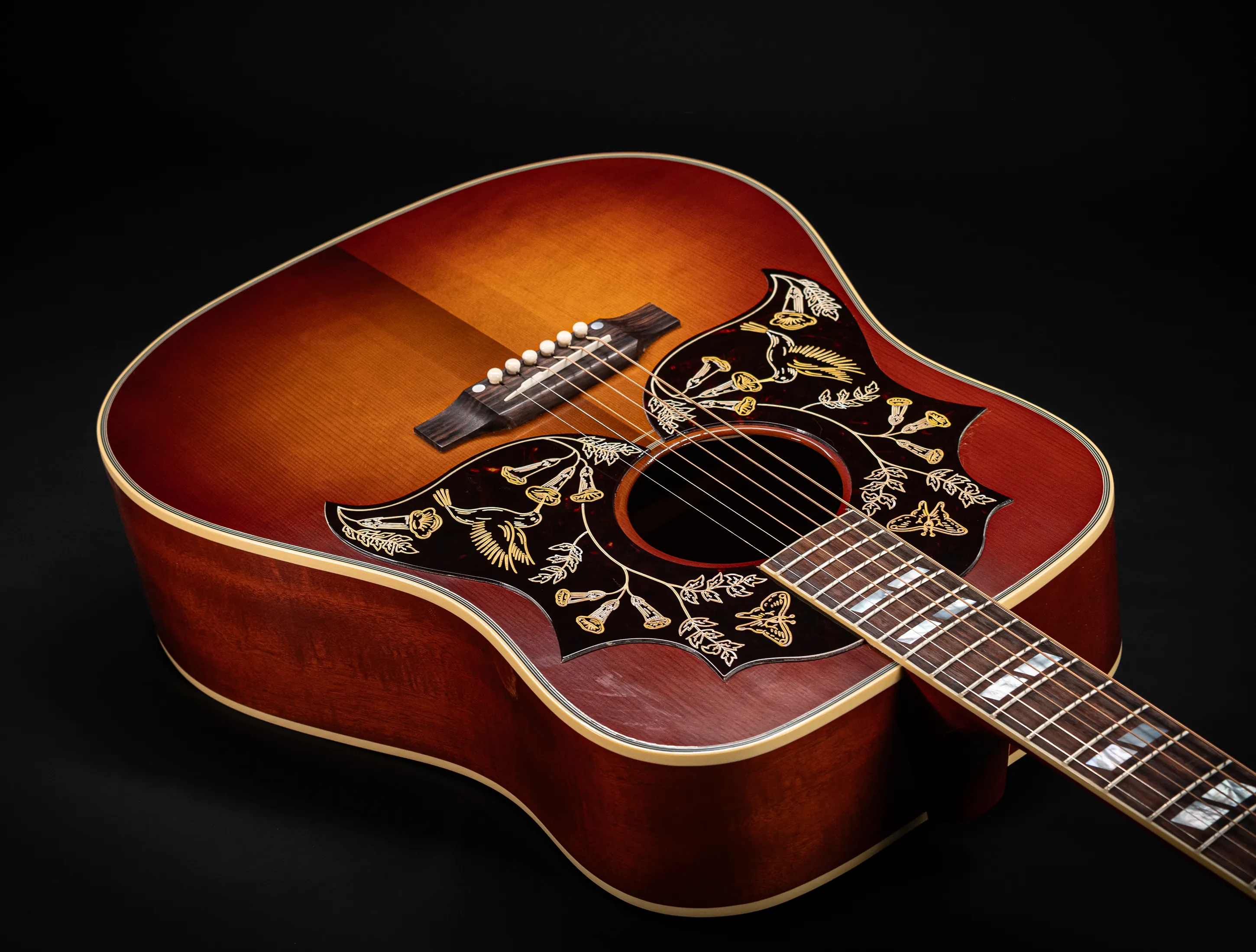 Gibson 1960 Hummingbird Double Pickguard Custom Shop thermally Aged Adirondack Antique 60s Cherry