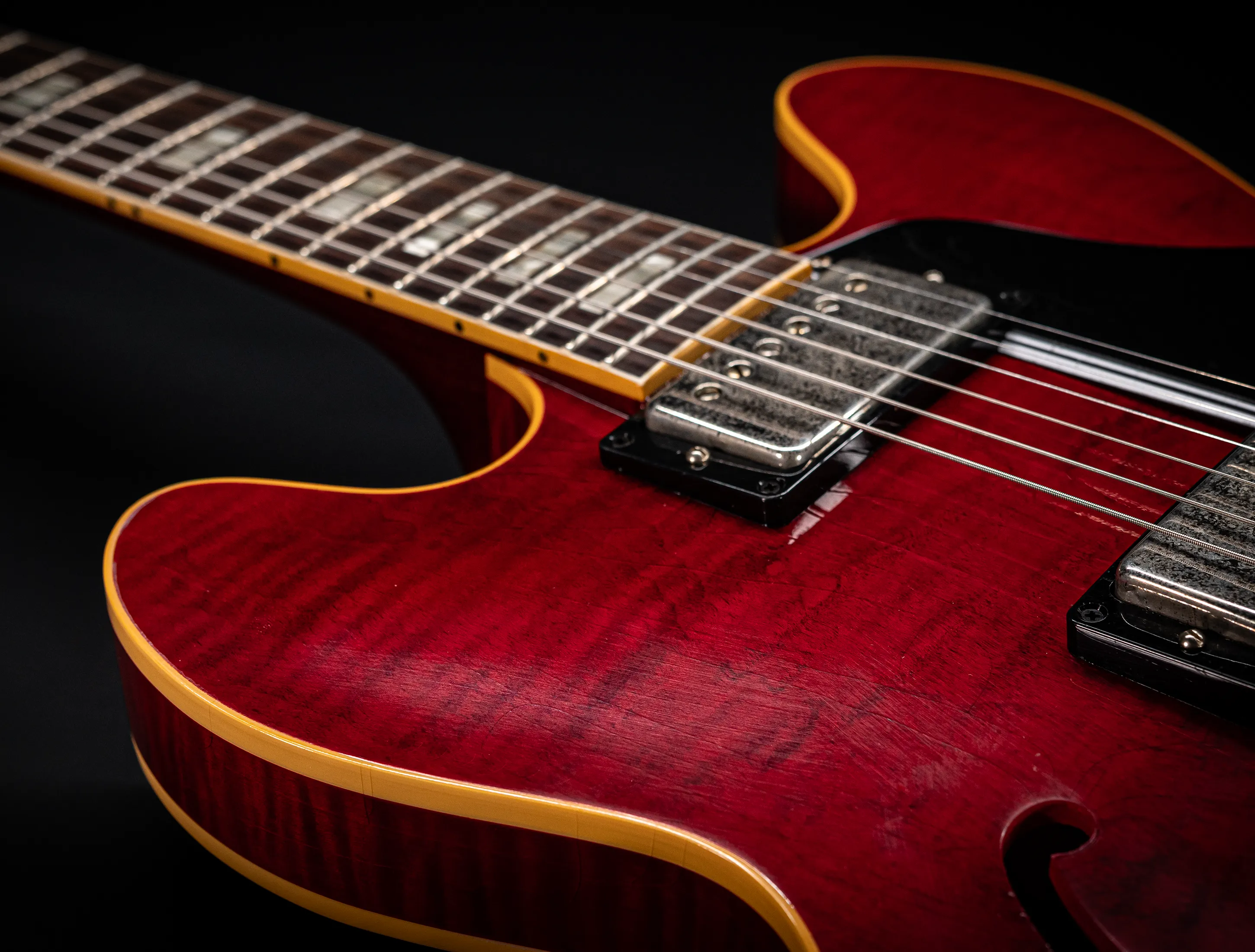 Gibson ES-335 1964 Custom Shop Murphy Lab Ultra Light Aged Figured Maple - 60s Cherry Red