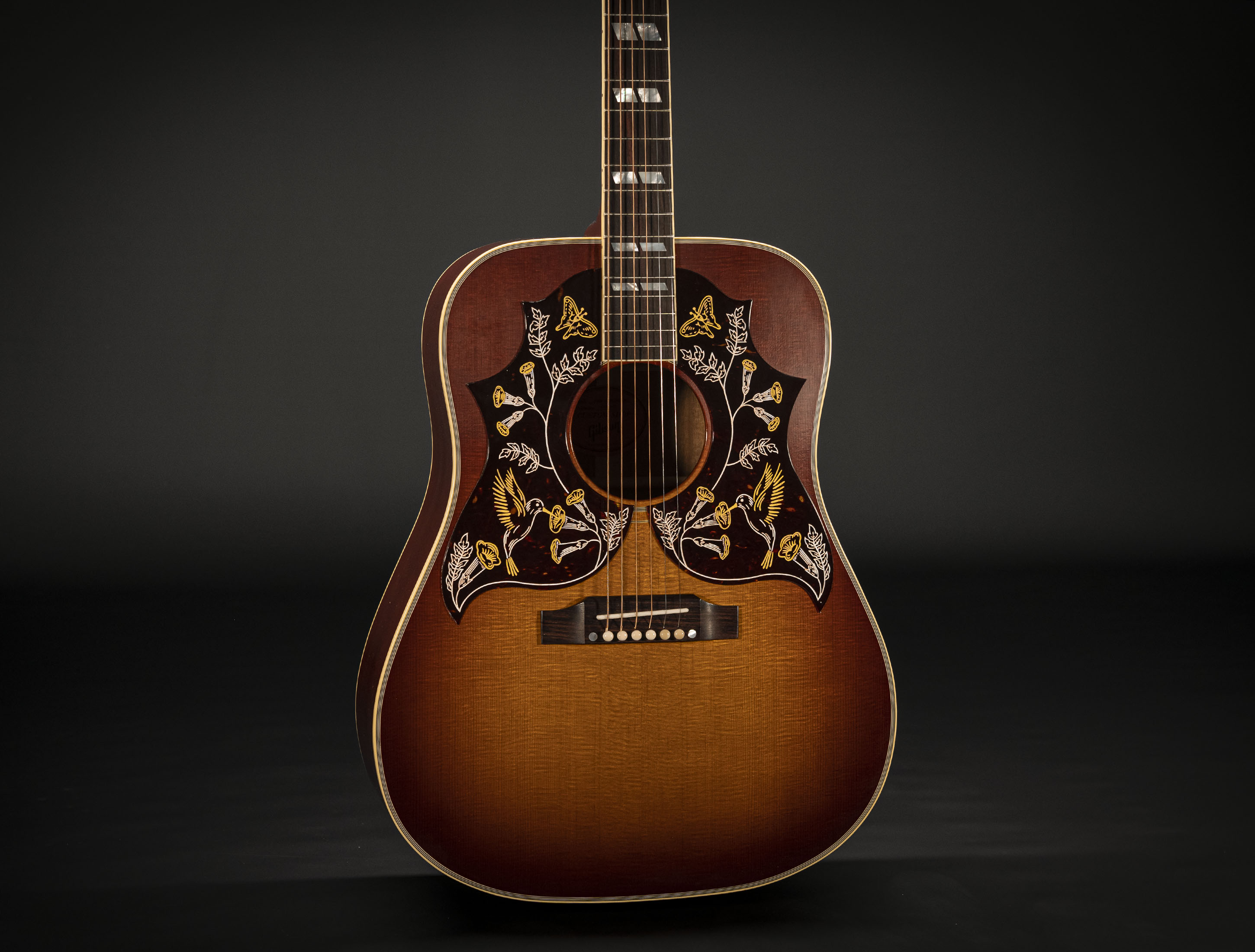 Gibson 1960 Hummingbird Double Pickguard Custom Shop thermally Aged Adirondack Antique 60s Cherry