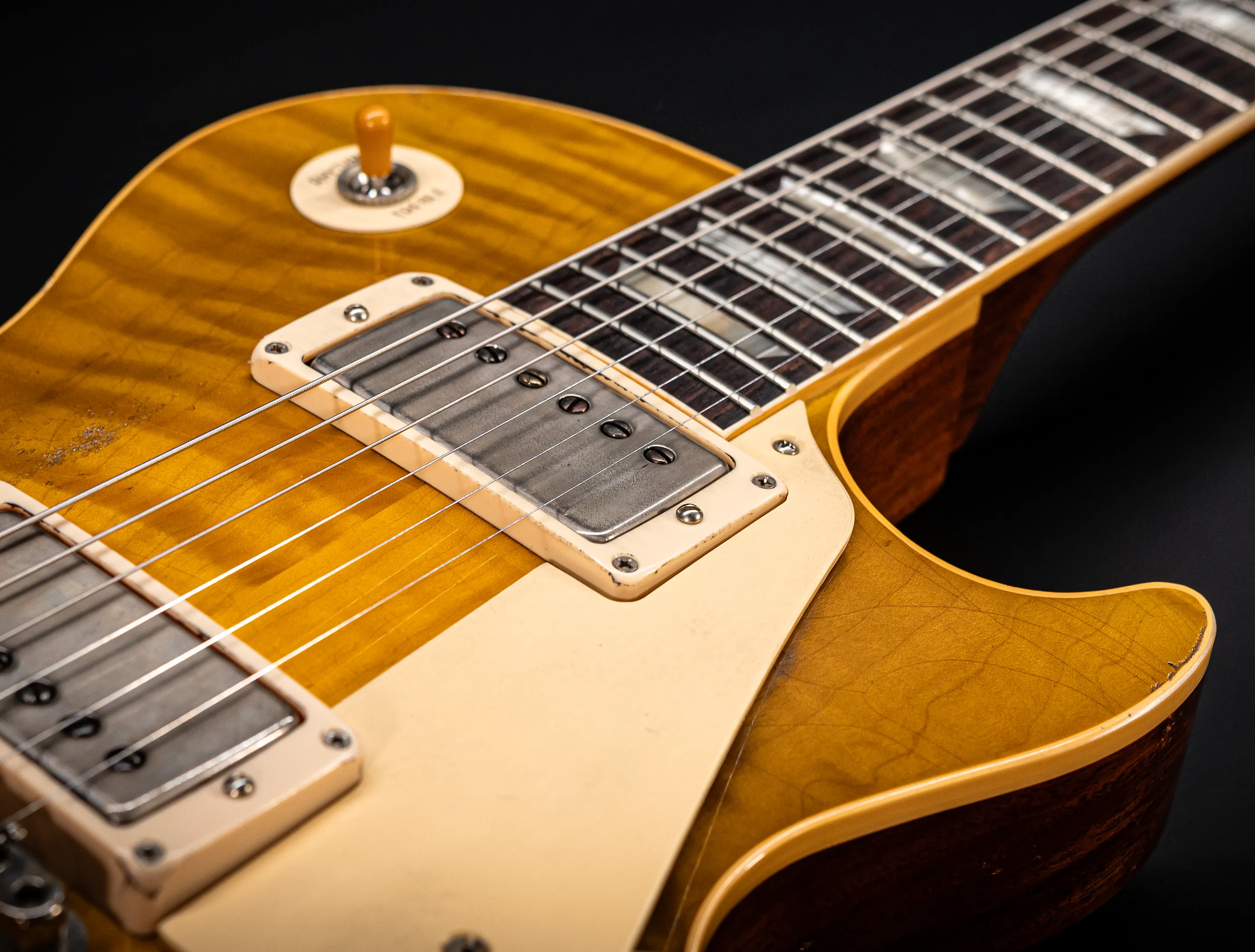 a172353 Gibson Les Paul 1959 Reissue Murphy Lab Heavy Aged Green Lemon Fade Musikhaus-Hermann