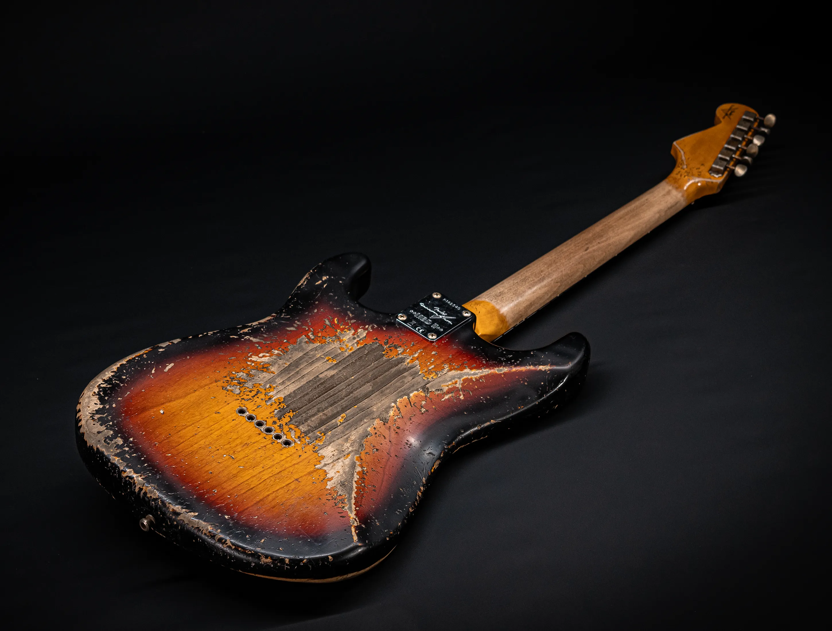 Fender MBD II 1962 Humbucker Hardtail Stratocaster MIDAS Super Heavy Relic - ASH Body Sunburst