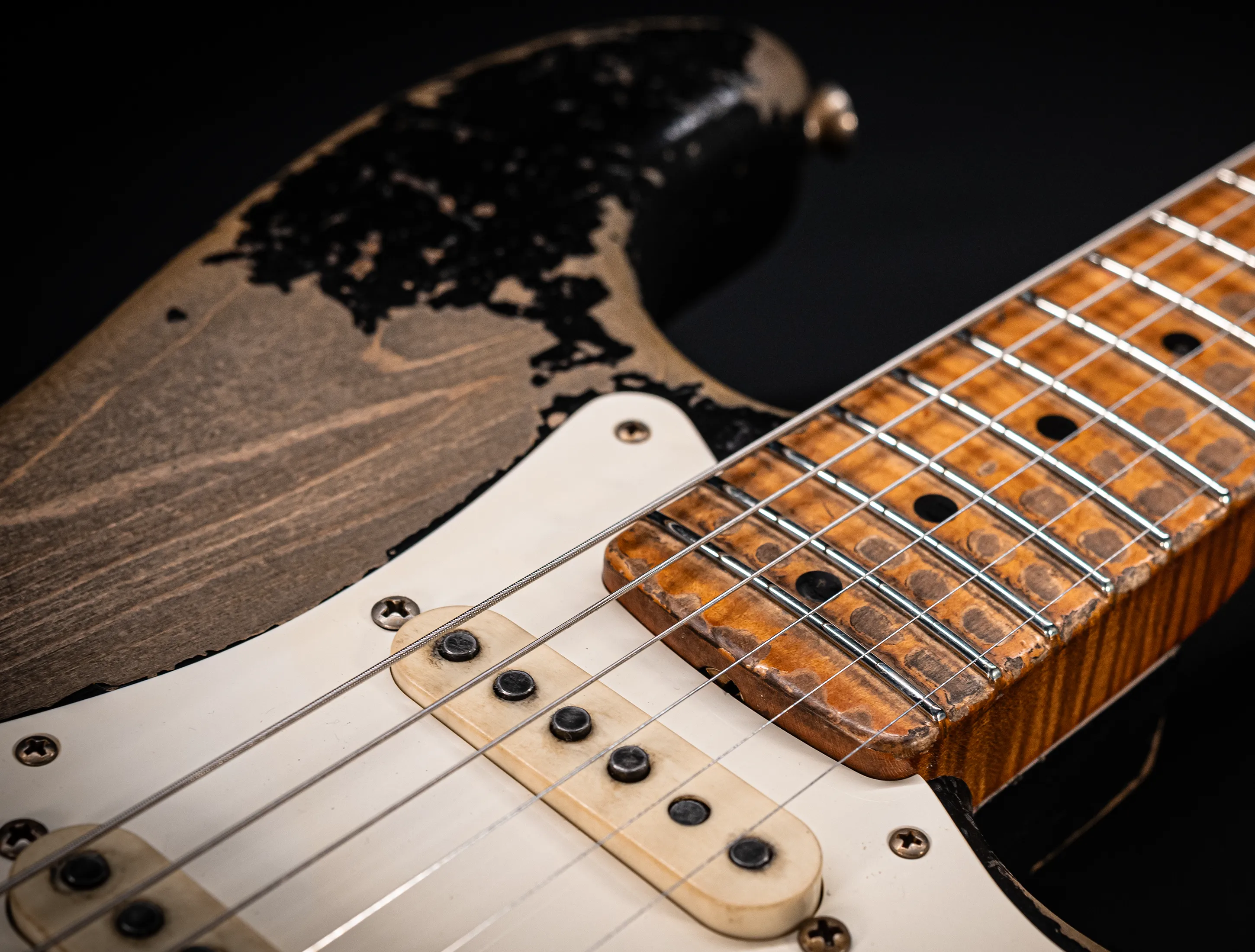 Fender Senior Masterbuilt Dale Wilson 1957 Stratocaster Heavy Relic - faded Black