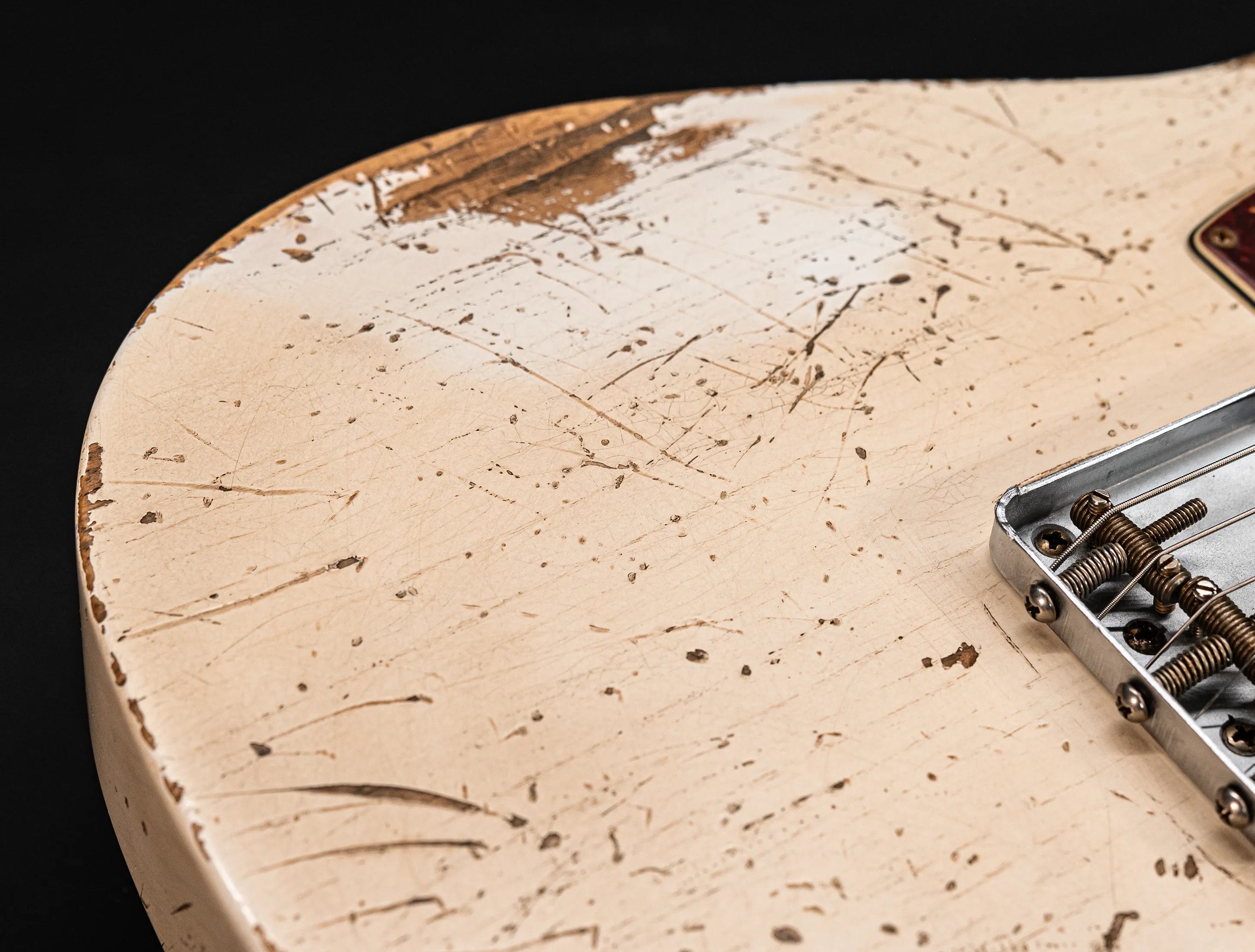 a162510 Fender Masterbuilt Jason Smith 1963 Telecaster Heavy Relic - Smoked Olympic White