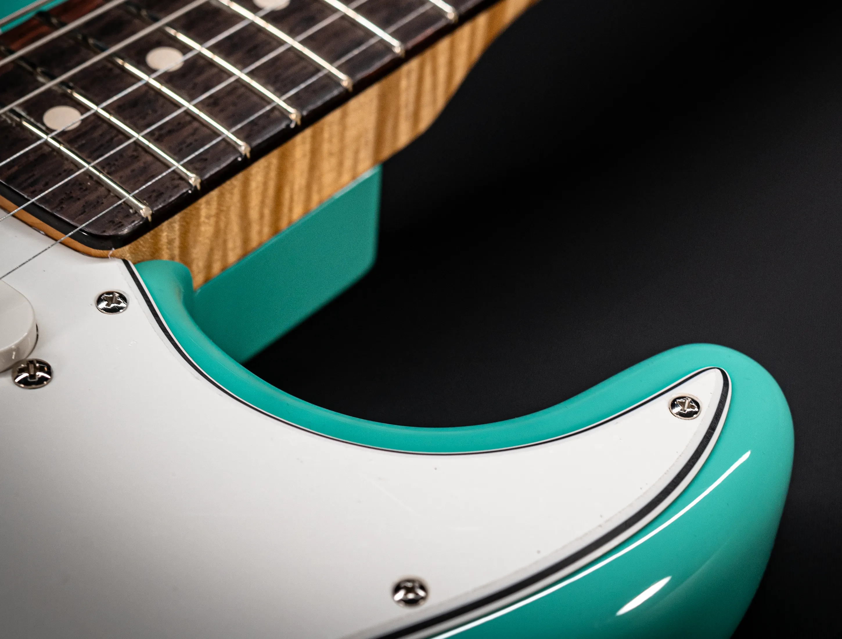 Fender MBD 1963 Stratocaster GLOSS NOS flame Neck - Sea Foam Green