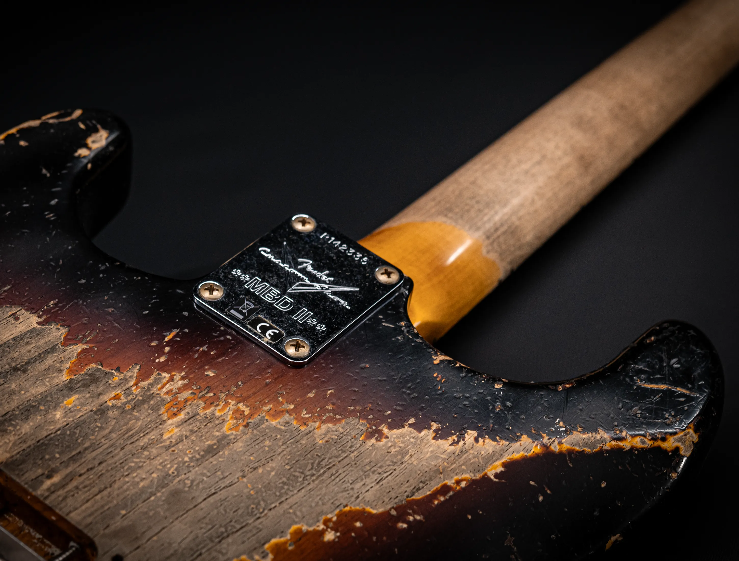 Fender MBD II 1962 Humbucker Stratocaster MIDAS Super Heavy Relic - ASH Body Maple Neck Sunburst