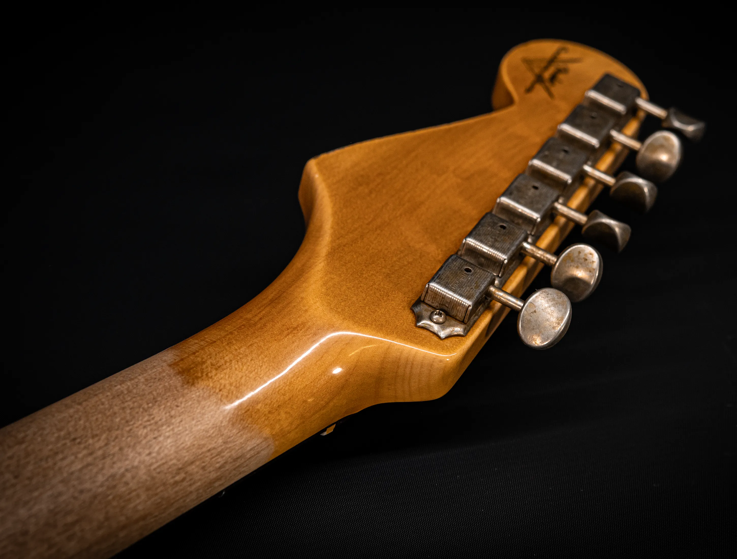 a172976Fender MBD Limited 1963 Hardtail Stratocaster Heavy Relic - Black Muikhaus-Hermann