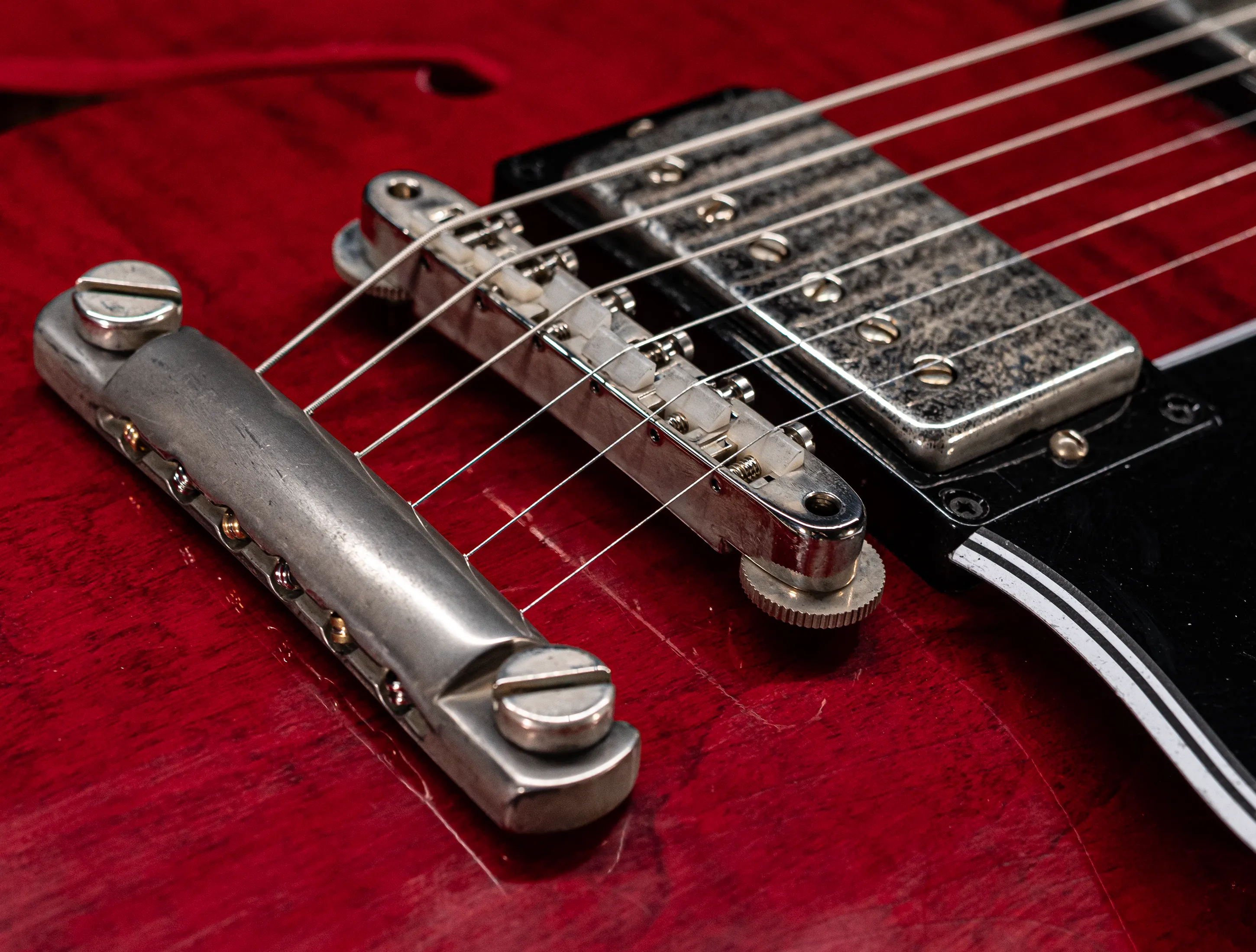Gibson ES-335 1964 Custom Shop Murphy Lab Ultra Light Aged Figured Maple - 60s Cherry Red