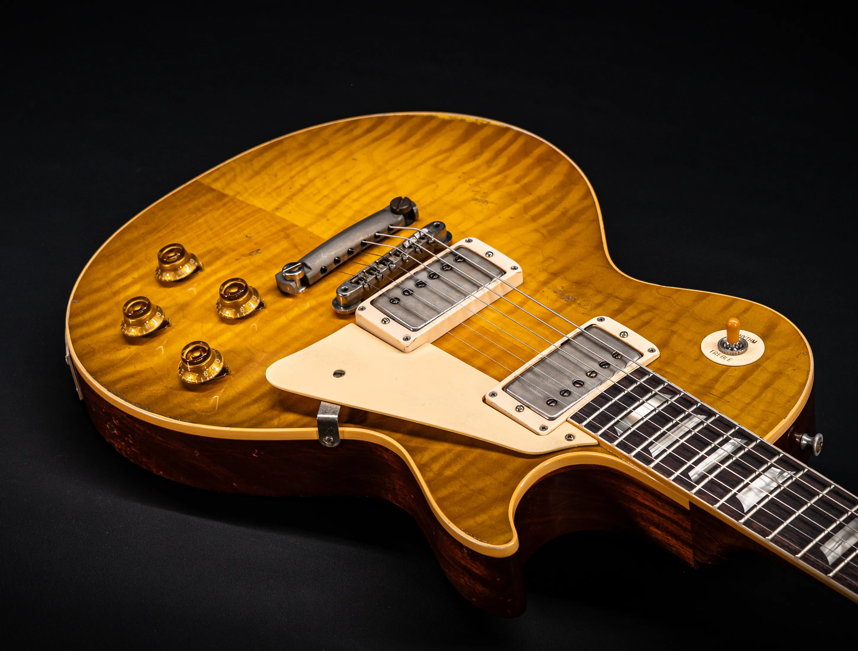 a172373 Gibson Les Paul 1959 Reissue Murphy Lab Heavy Aged Green Lemon Fade Musikhaus-Hermann