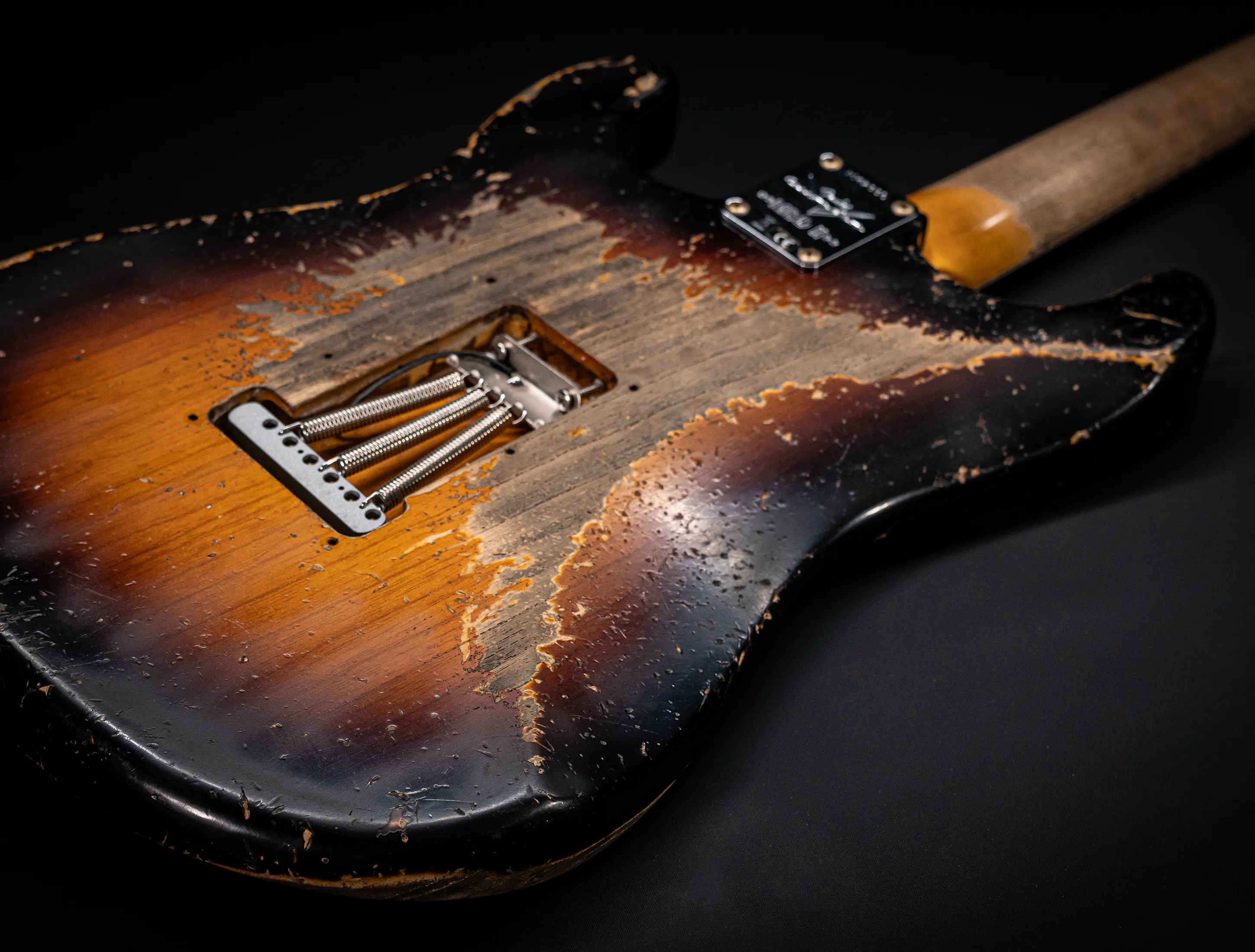 Fender MBD II 1962 Humbucker Stratocaster MIDAS Super Heavy Relic - ASH Body Maple Neck Sunburst