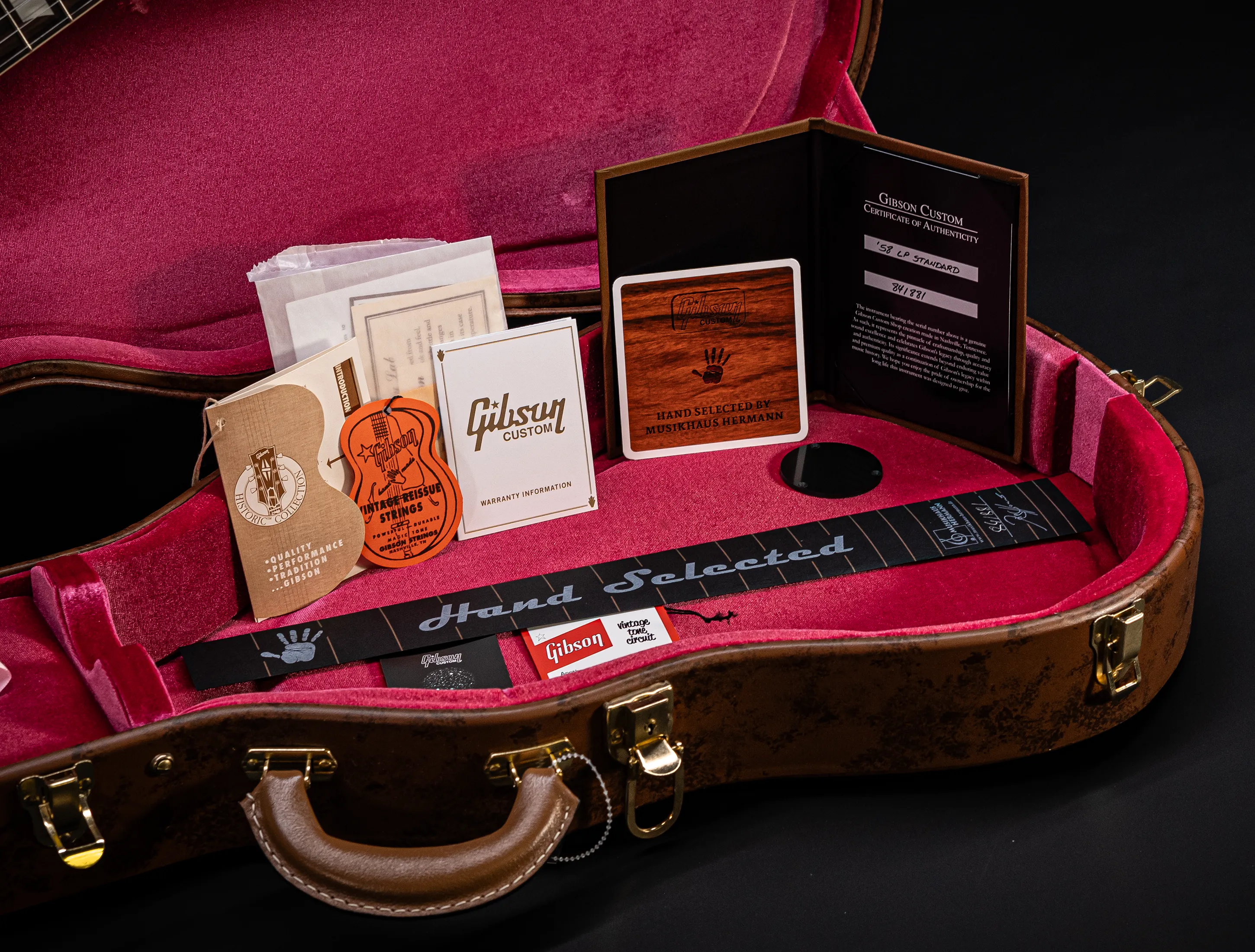 a171874 Gibson Les Paul 1958 Standard Reissue VOS - Bourbon Burst Musikhaus-Hermann