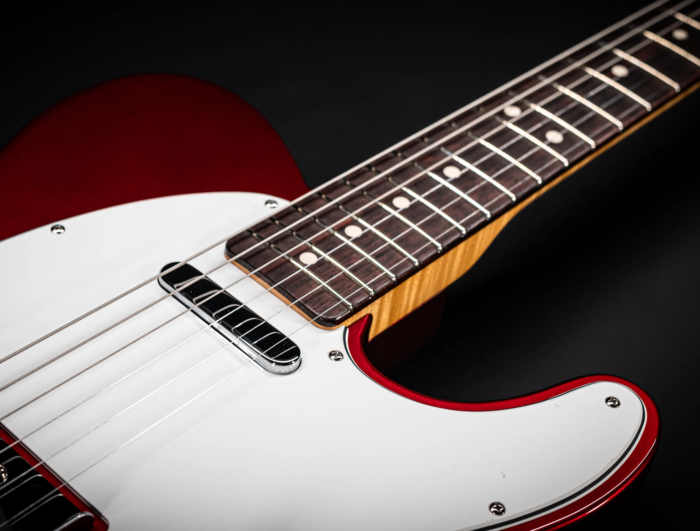 Fender MBD 1963 Telecaster Timeless NOS flame Neck - Candy Apple Red