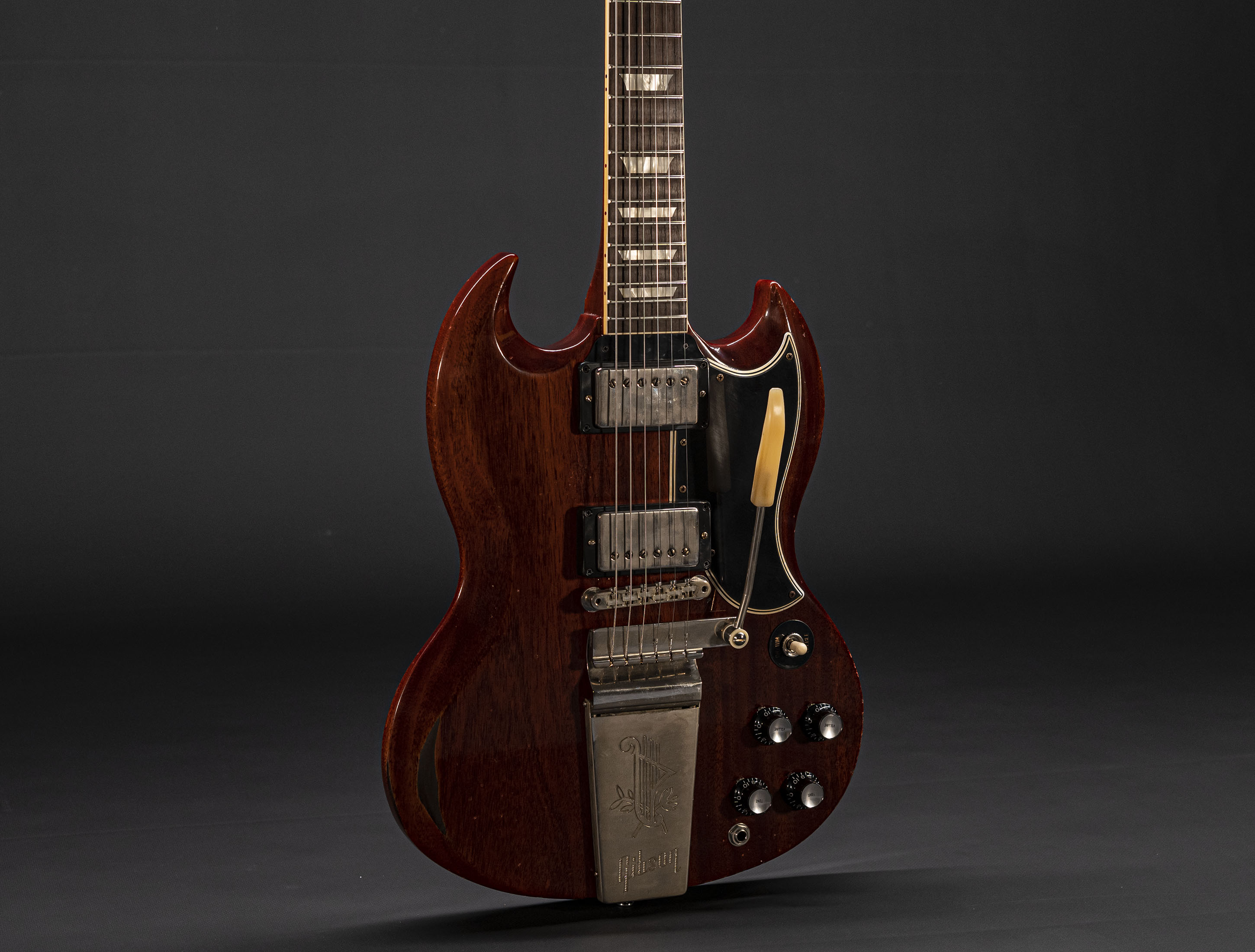 Gibson SG 1964 Standard Reissue Maestro Vibrola Murphy Lab Heavy Aged - Faded Cherry