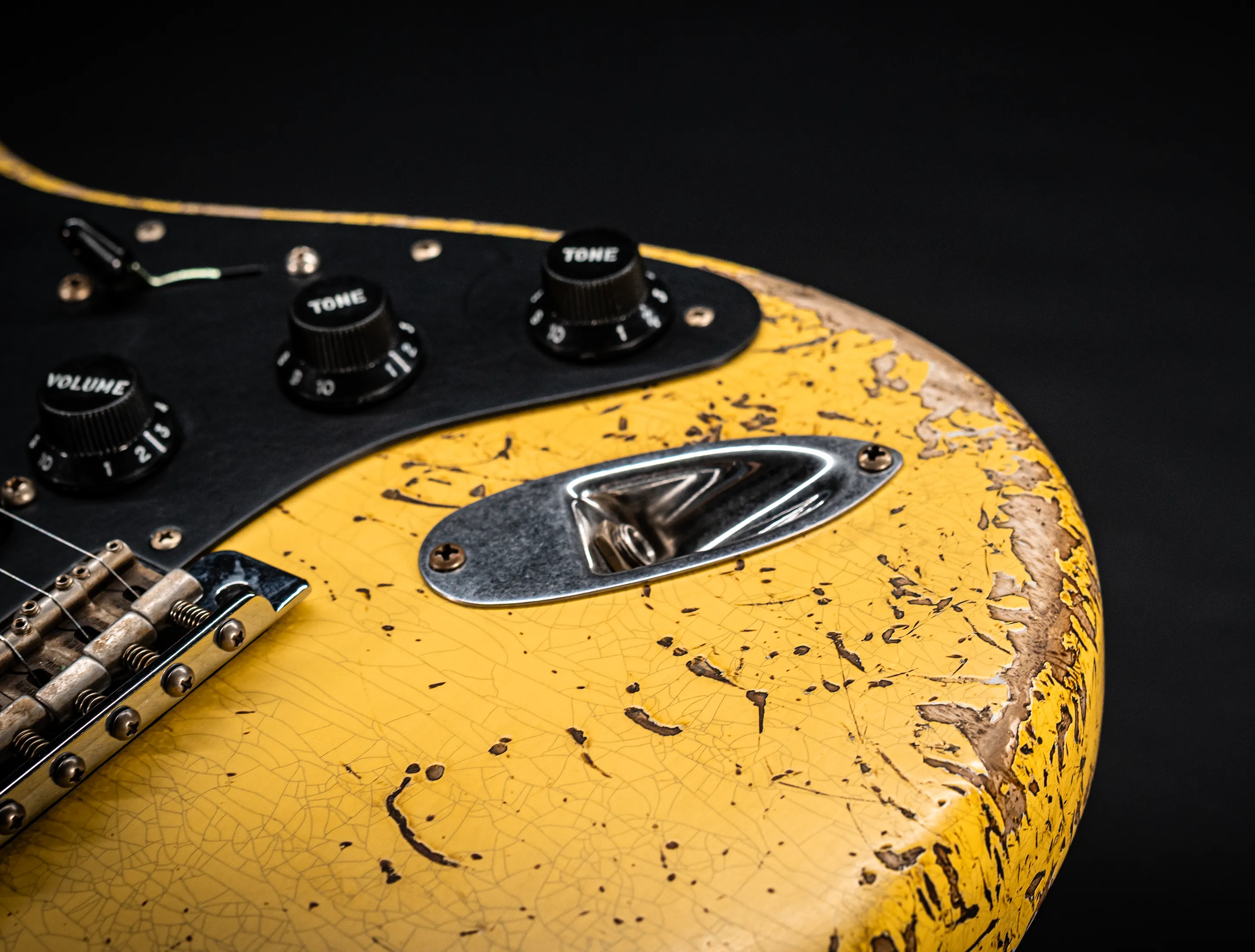 Fender MBD II 1962 Stratocaster MIDAS Super Heavy Relic - ASH Body Graffity Yellow