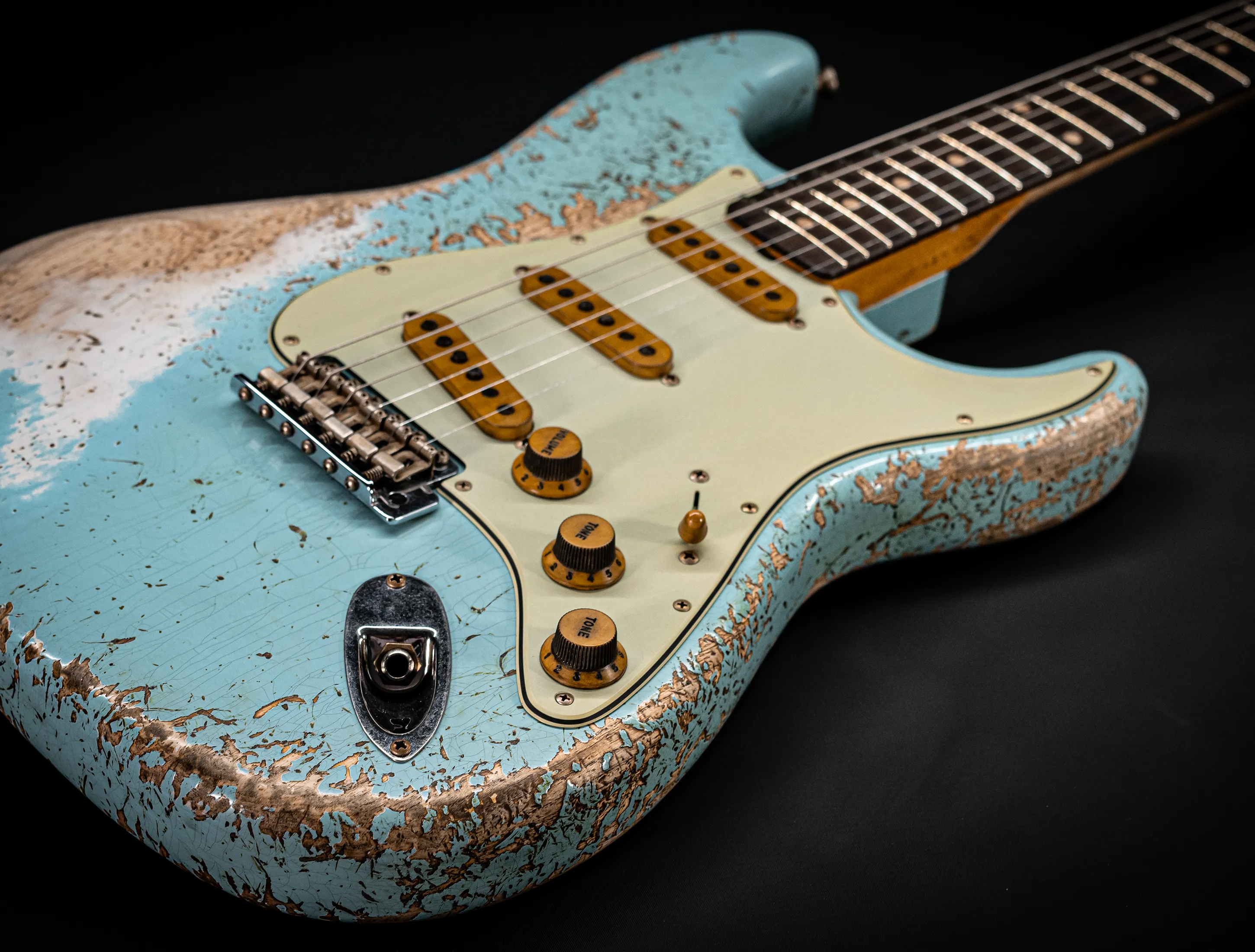 Fender MBD II 1962 Stratocaster MIDAS Super Heavy Relic - ASH Body Daphne Blue
