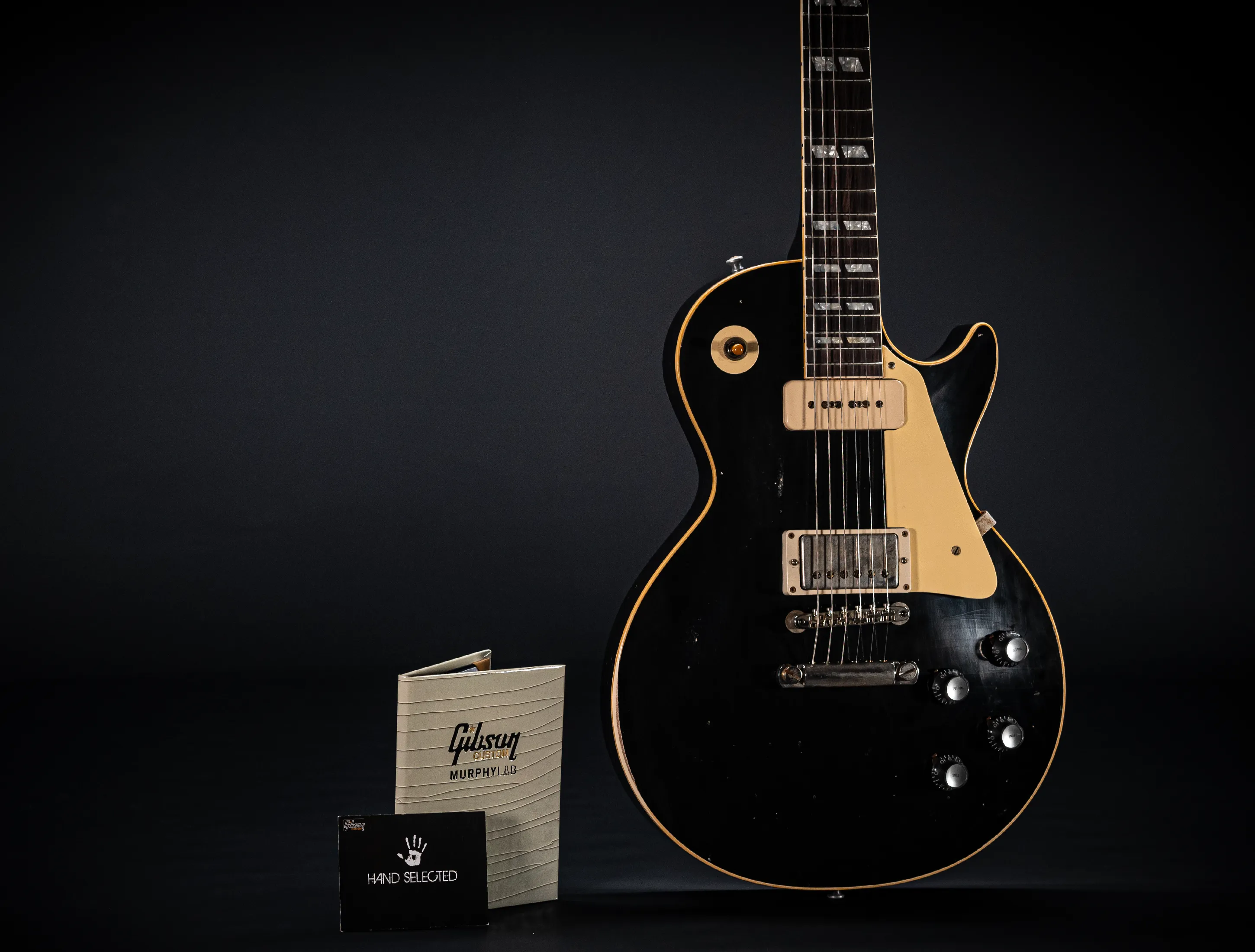 Gibson Les Paul 1956 Standard P90&HB "Factory Black" Best of Both Worlds Murphy Lab Heavy Aged 