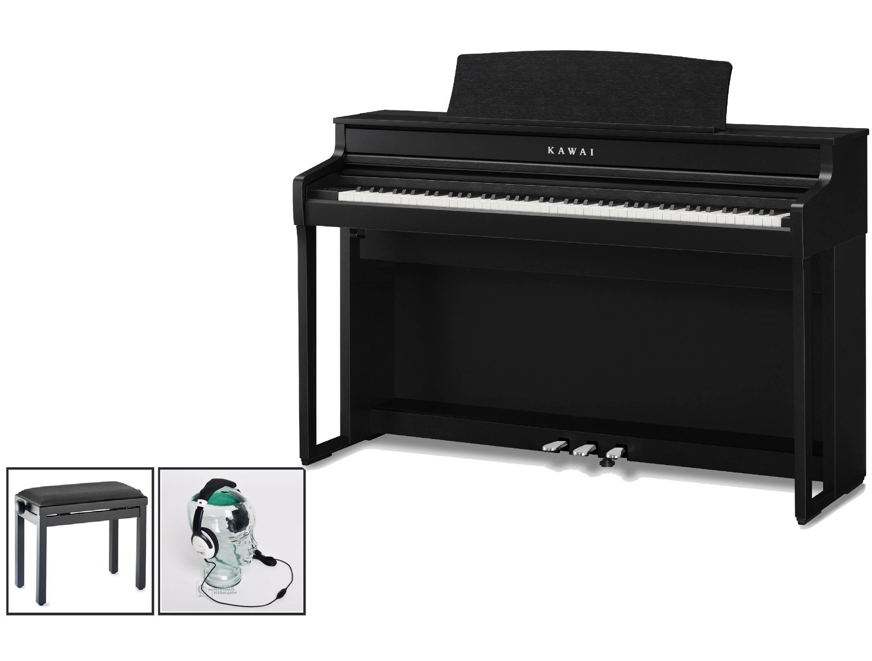 Kawai CA-501 B schwarz matt Bundle Set Kawai CA-501 B schwarz matt Bundle Set