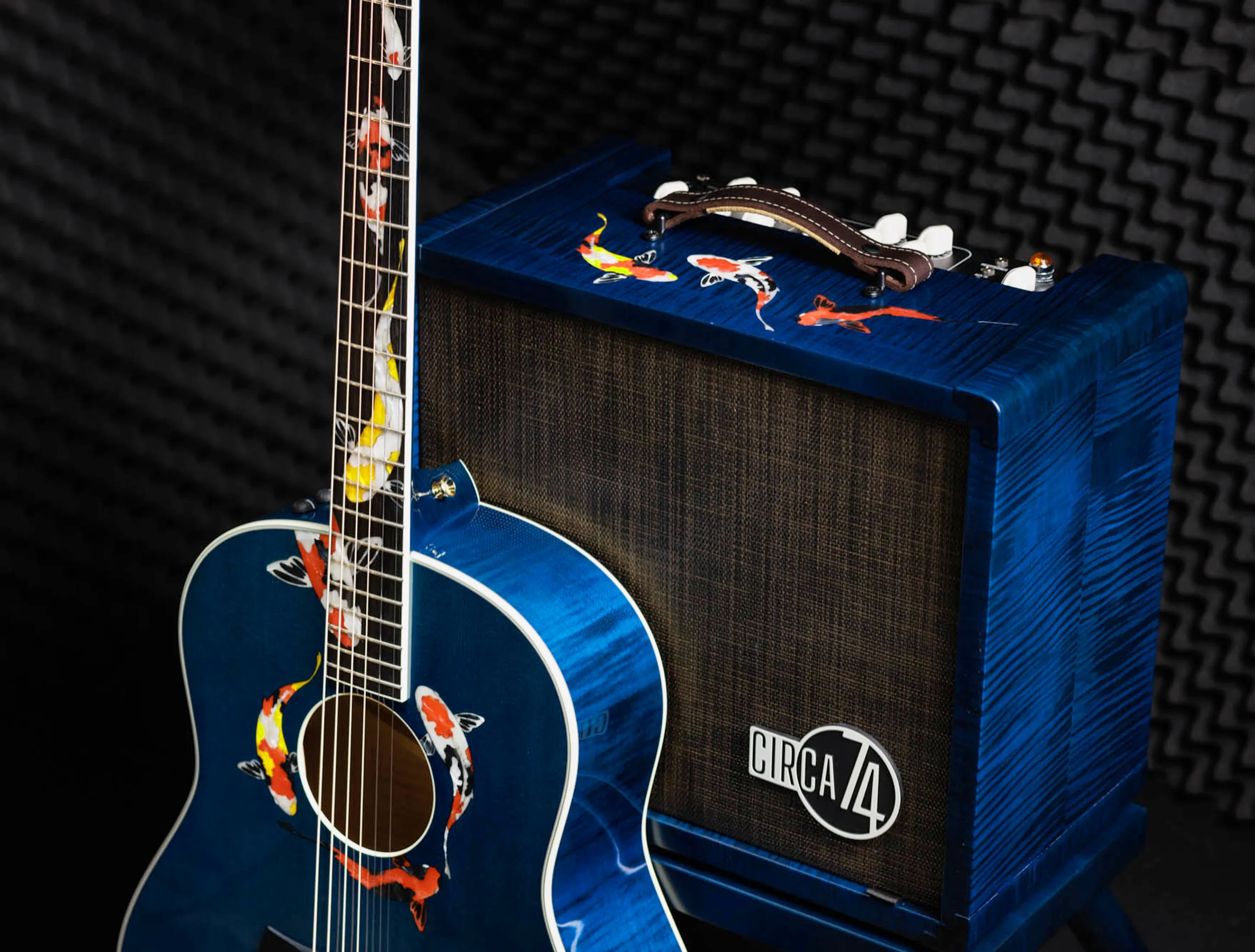 Taylor Custom Koi & Circa 74 Amp Living Jewels Blue Taylor Custom Koi & Circa 74 Amp Living Jewels Blue