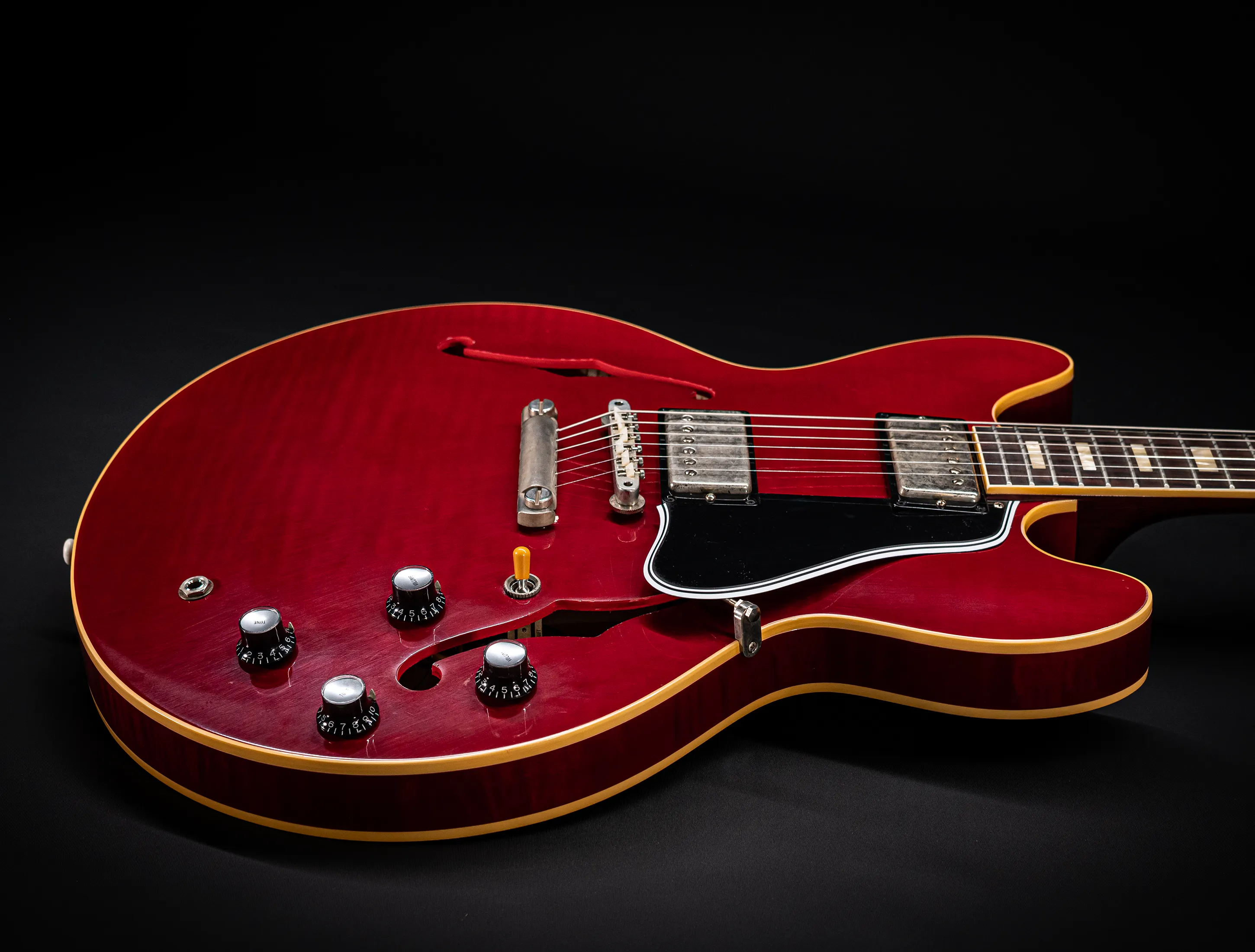 Gibson ES-335 1964 Custom Shop Murphy Lab Ultra Light Aged Figured Maple - Wine Red