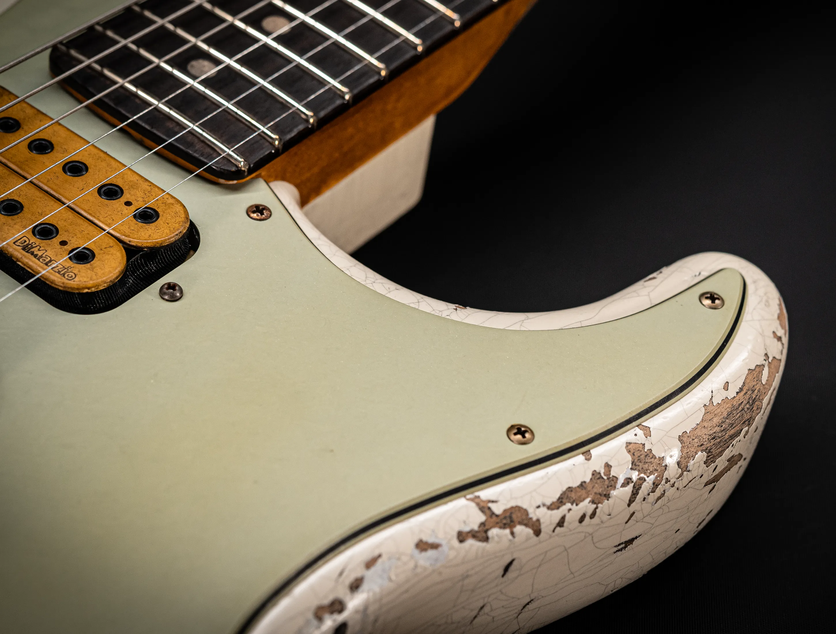 Fender MBD II 1962 FLOYD ROSE Stratocaster MIDAS Super Heavy Relic - Olympic White