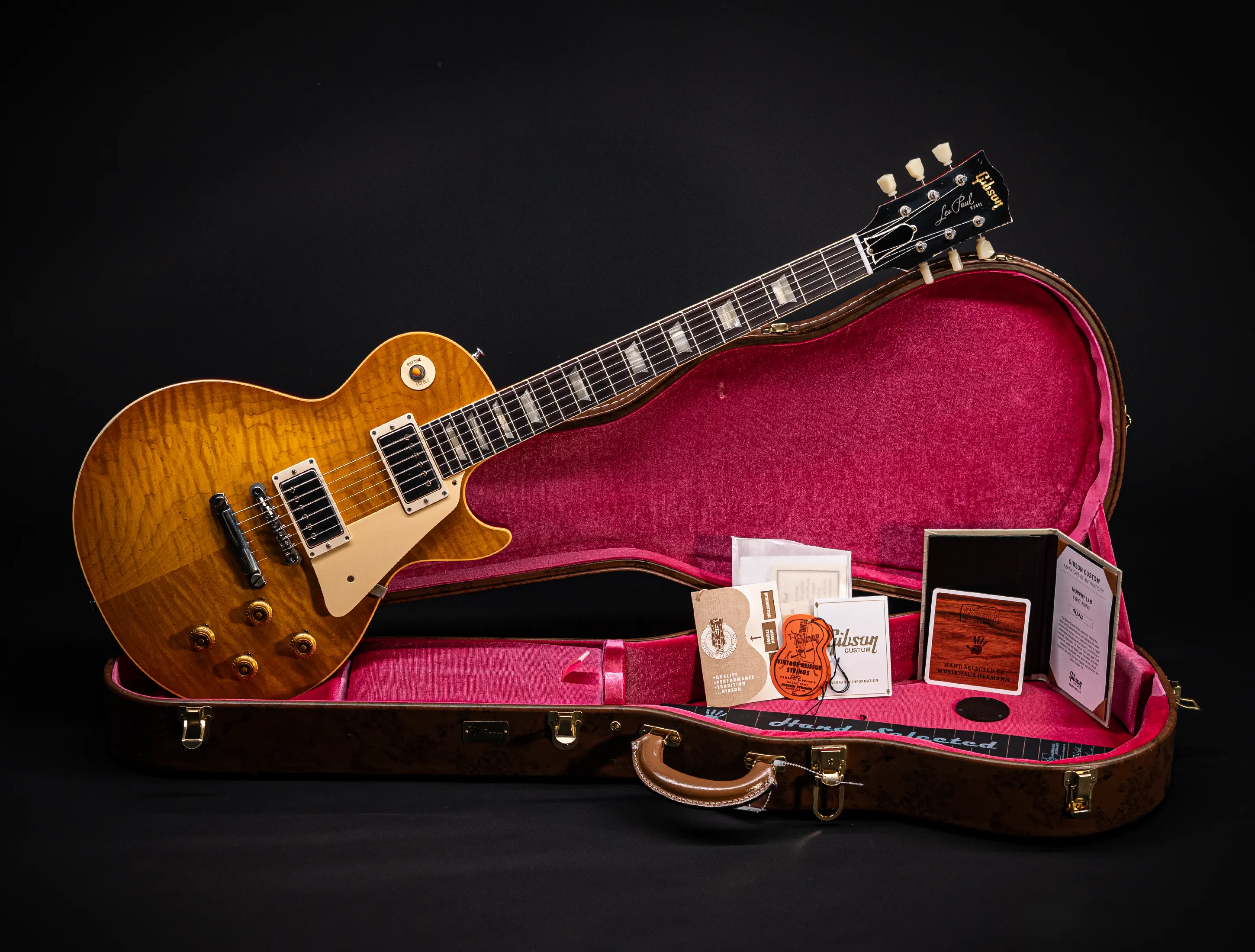 a164687 Gibson Les Paul 1959 Reissue Murphy Lab Light Aged Dirty Lemon