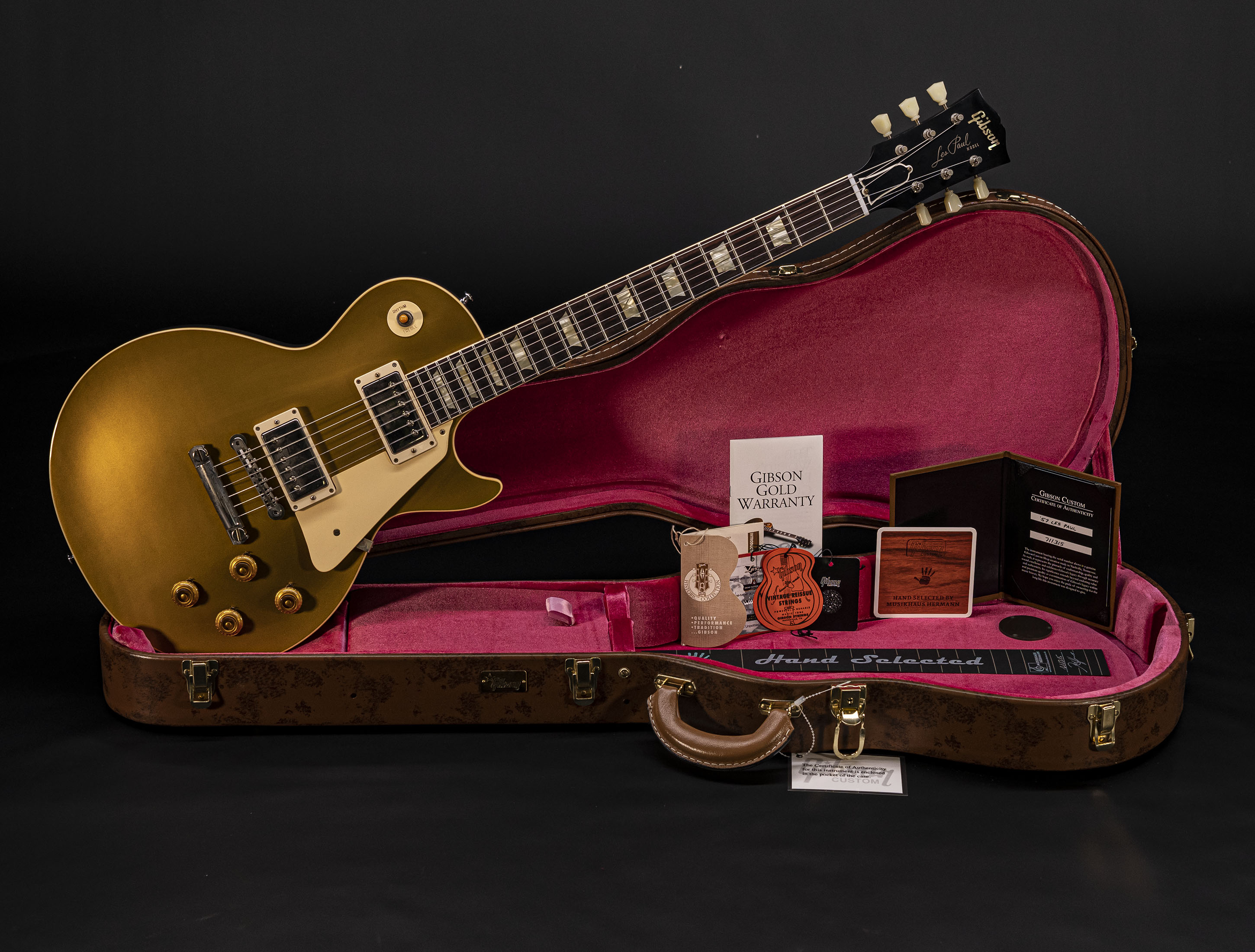 Gibson Les Paul 1957 Goldtop Darkback VOS