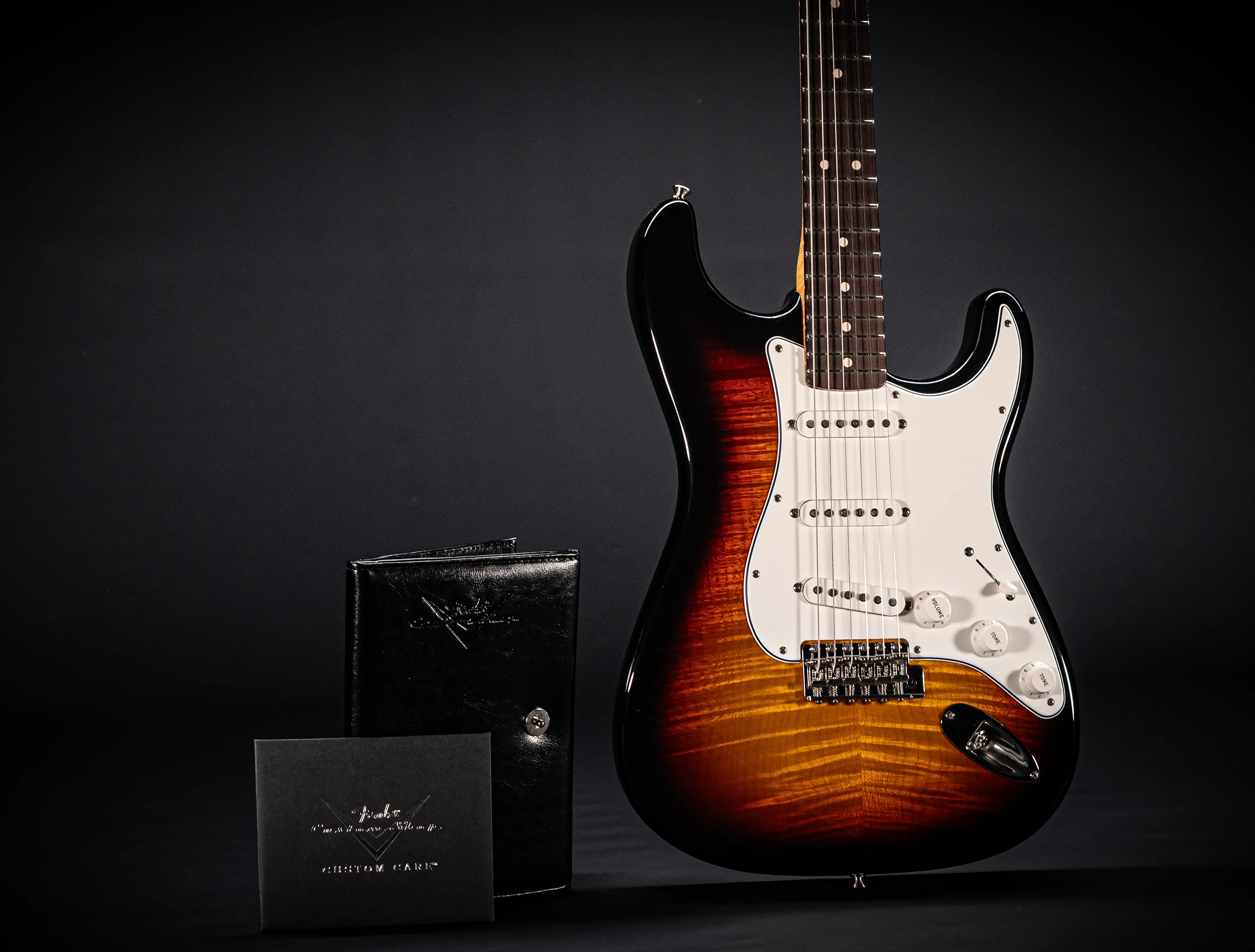 Fender MBD 1963 Stratocaster Prestige GLOSS NOS Flame Top - Sunburst