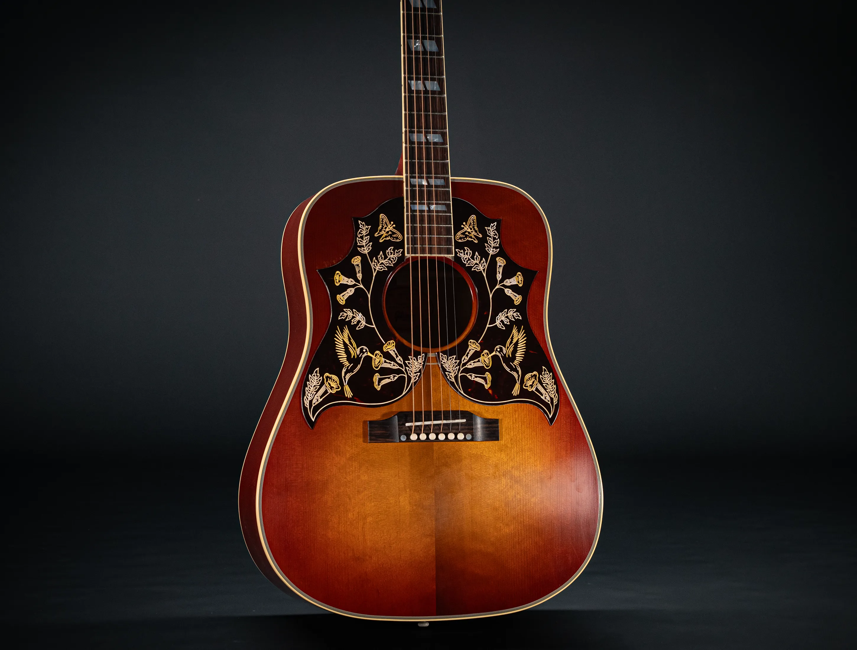 Gibson 1960 Hummingbird Double Pickguard Custom Shop thermally Aged Adirondack Antique 60s Cherry