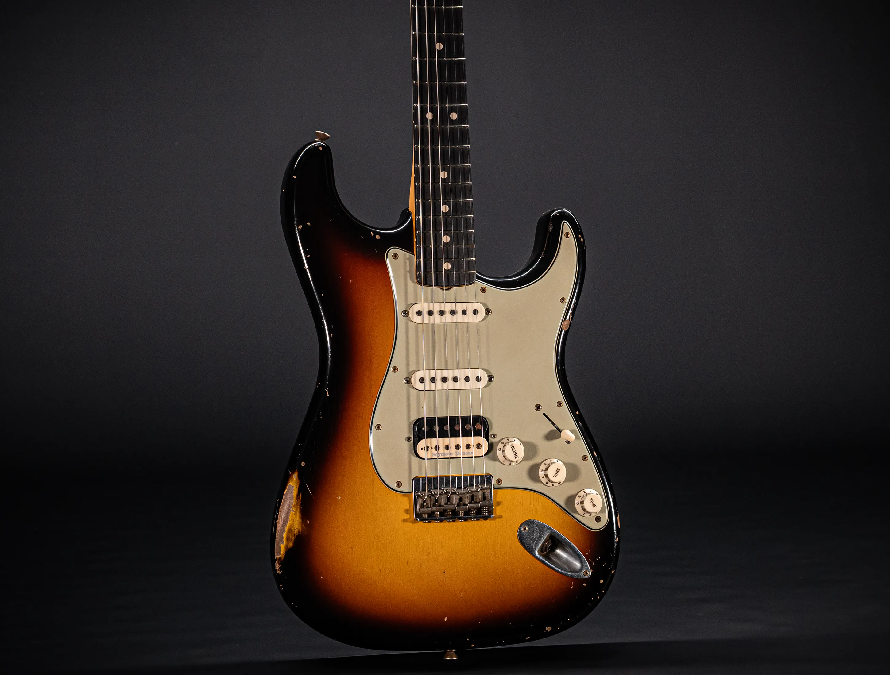Fender Senior Masterbuilt Todd Krause 1963 Hardtail Humbucker Stratocaster Relic - Sunburst