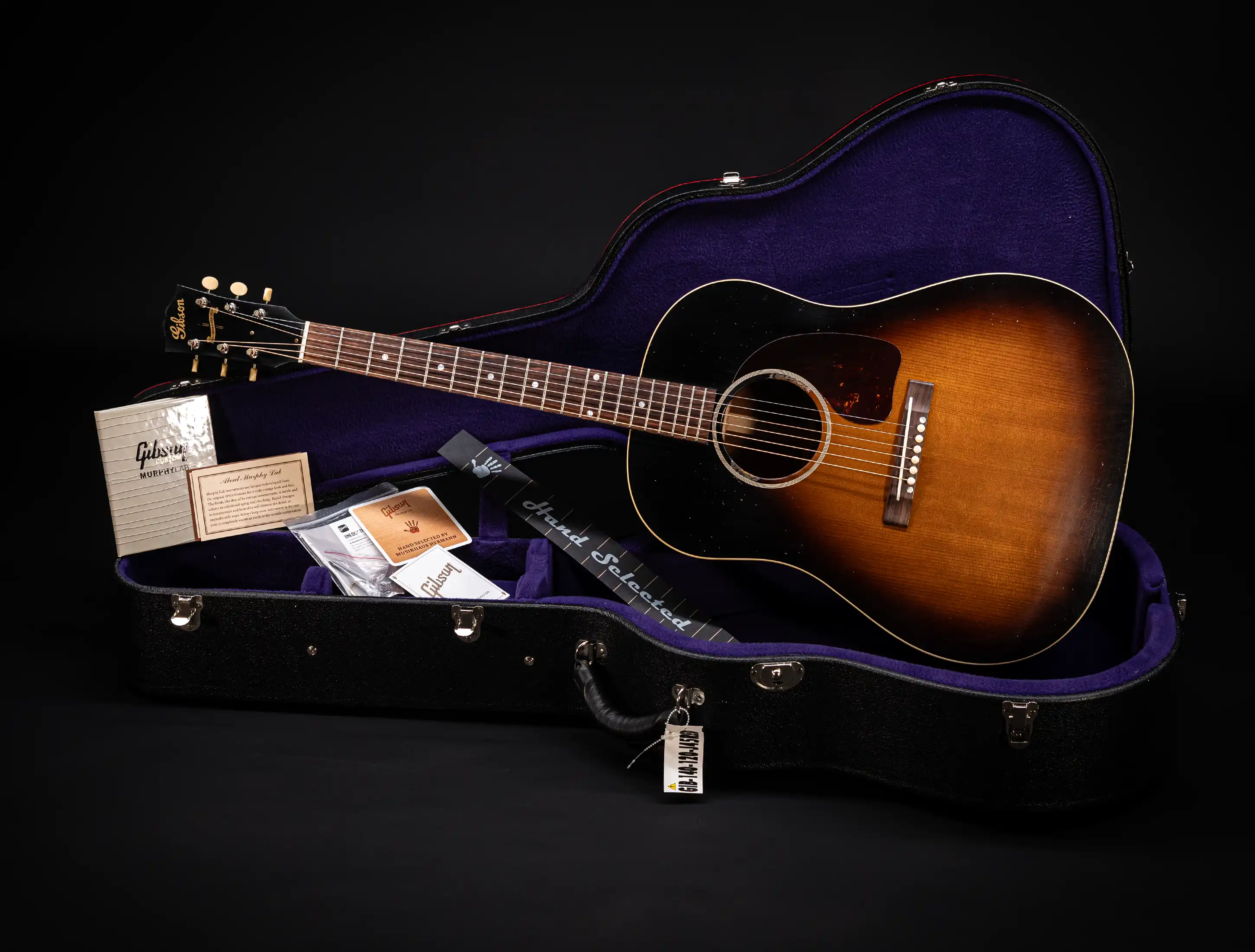 a155294 Gibson J-45 1942 Banner Vintage Sunburst Murphy Lab Light Aged