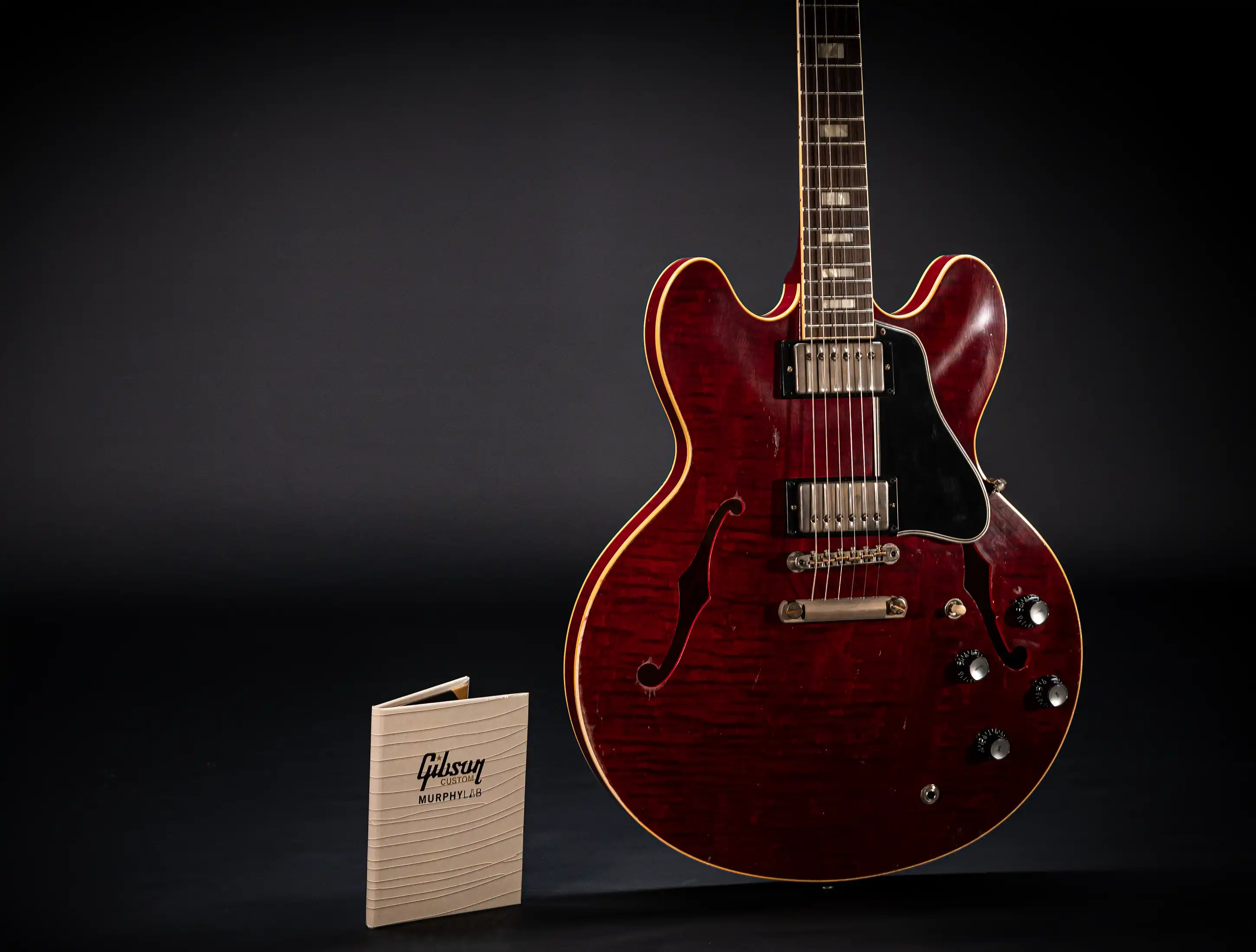 Gibson ES-335 1964 Custom Shop Murphy Lab Heavy Aged Figured Maple - 60s Viking Red