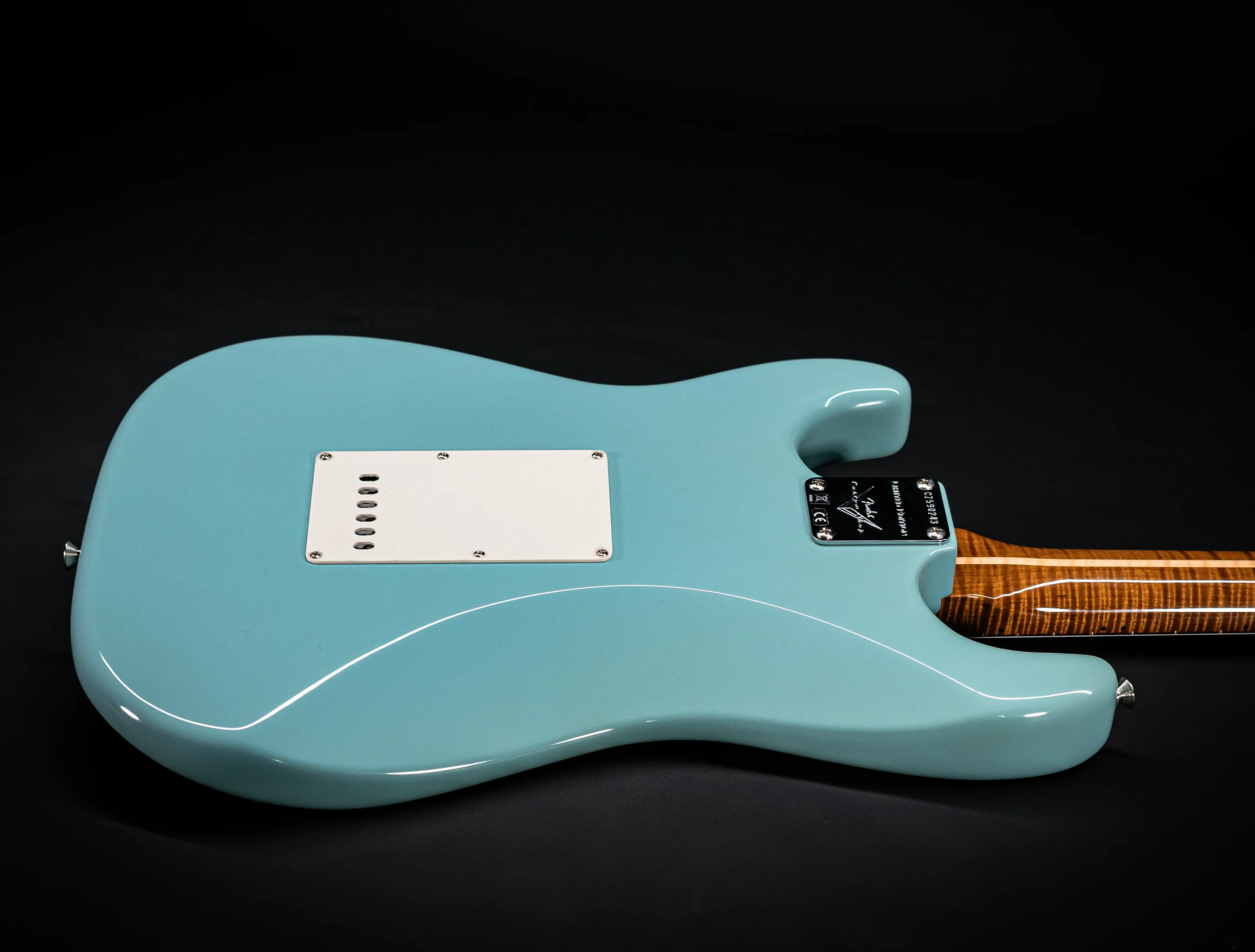Fender 50`s Limited Stratocaster NOS Mastergrade roasted Flame AAAA Neck - Daphne Blue