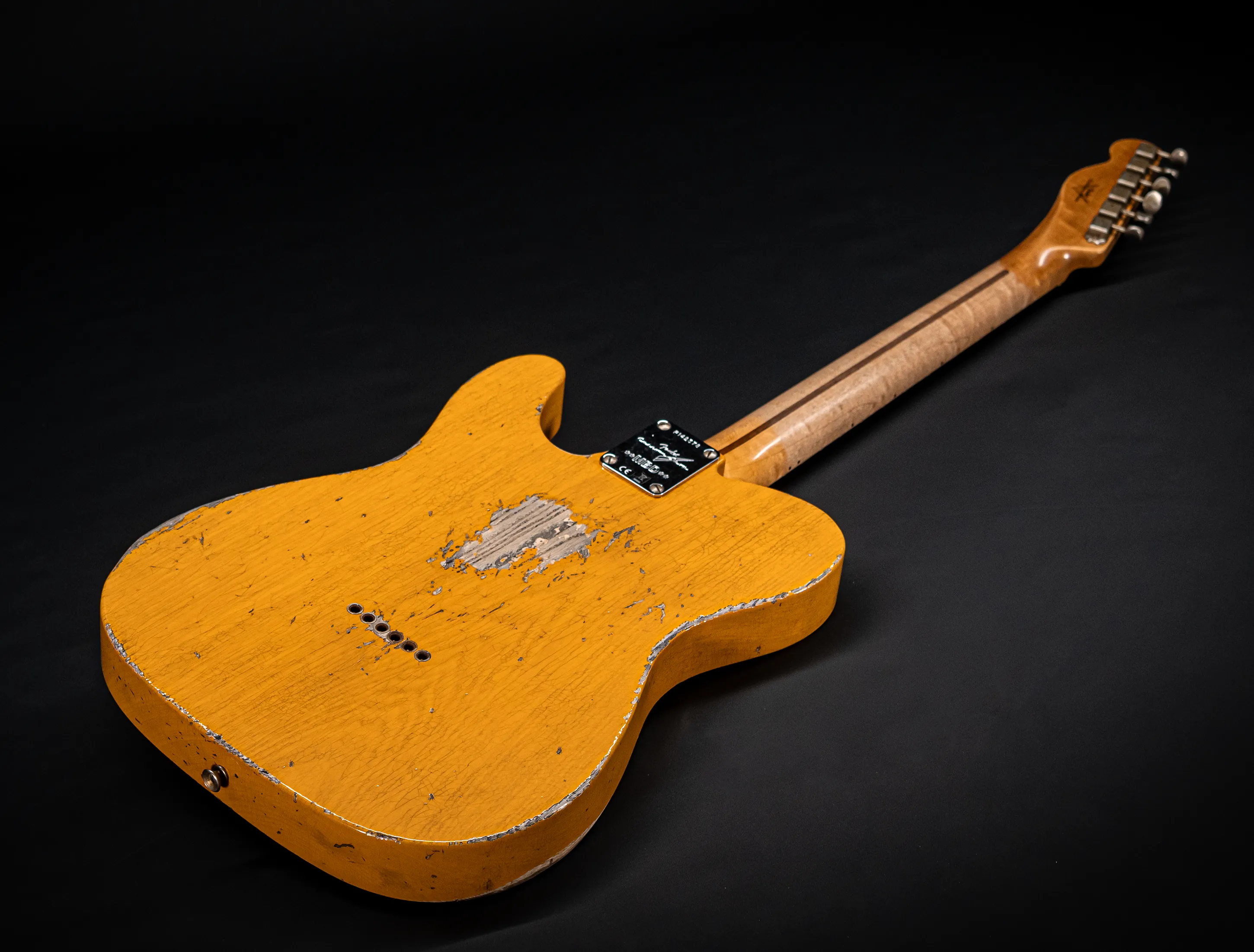 Fender MBD 1952 Humbucker Telecaster Heavy Relic 1pc Ash Body - Butterscotch Blonde