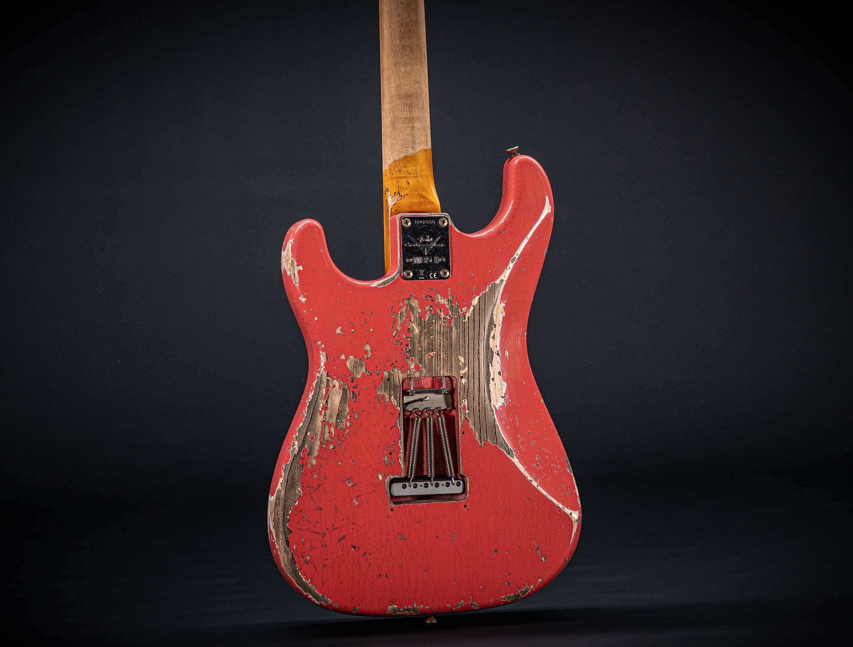 Fender MBD II 1962 Humbucker Stratocaster MIDAS Super Heavy Relic - ASH Body Fiesta Red