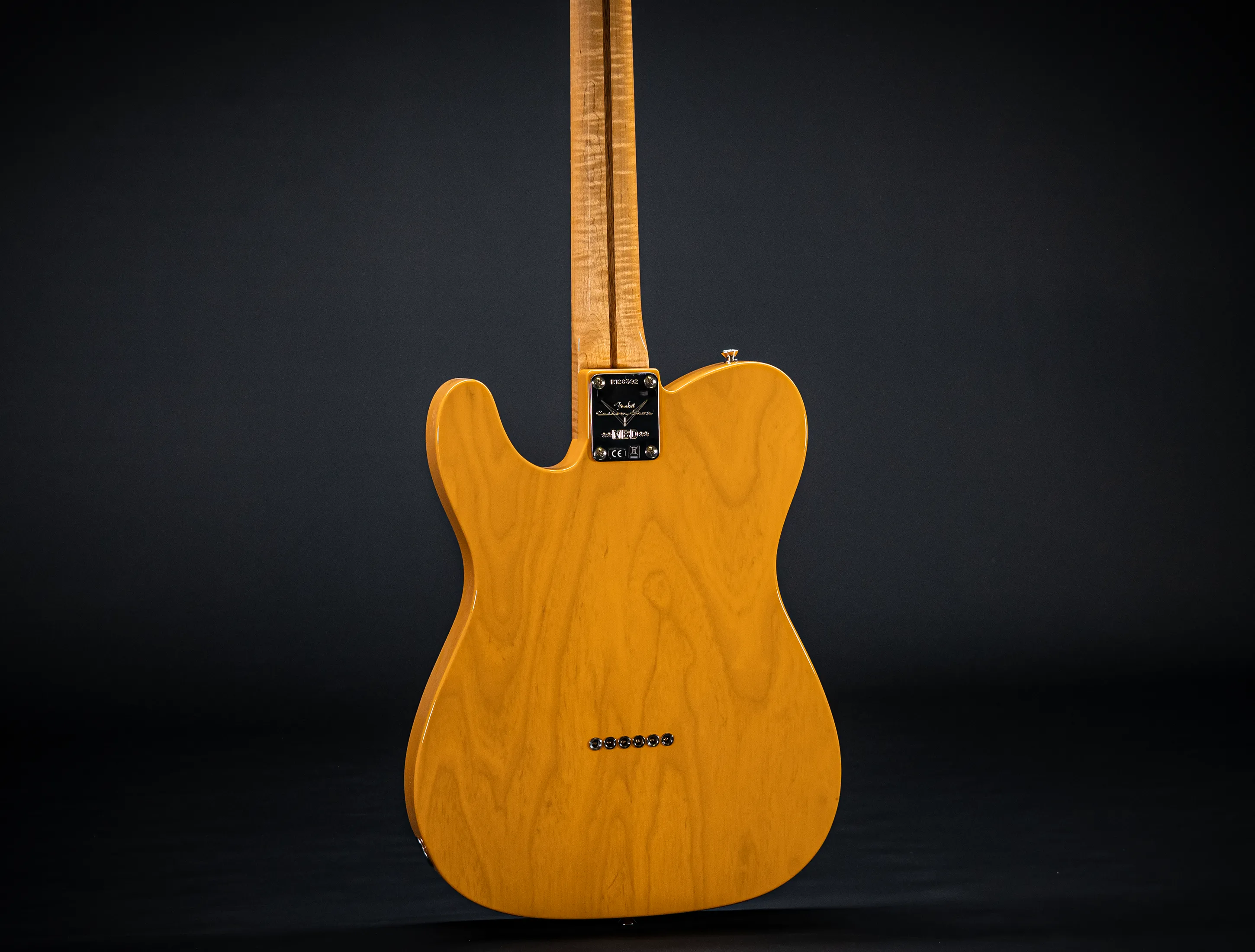 a175694-Fender-MBD- Limited-1952-Humbucker-Telecaster-Timeless-NOS-flame-Neck-Aged-Butterscotch-Blonde-