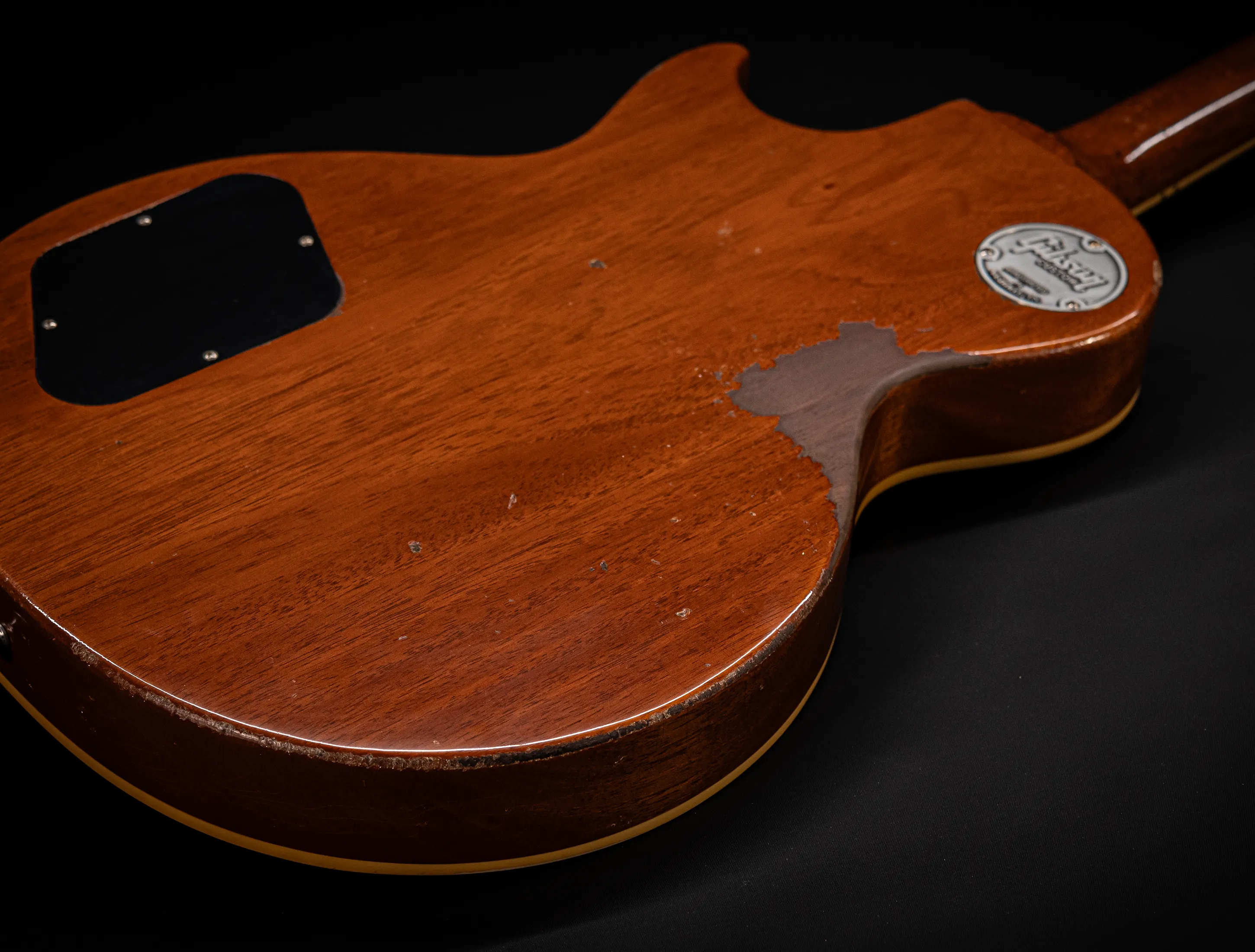 Show gallery (36 images) a163132 Gibson Les Paul 1959 Double Black Murphy LAB R9 Authentic Heavy Aged - Butterscotch