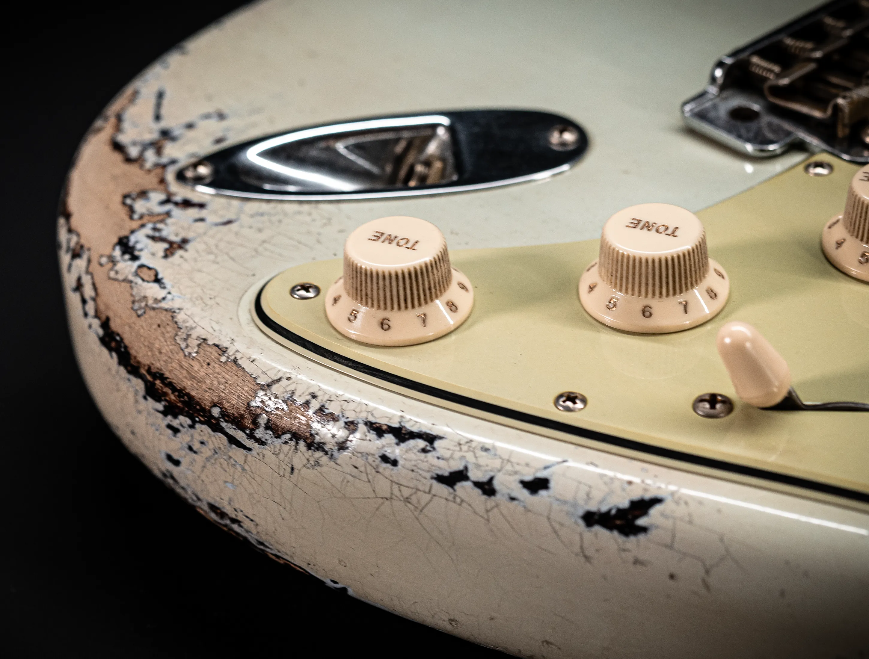 Fender Masterbuilt Paul Waller 1961 F-branded Ex Pin-Up Stratocaster Heavy Relic Sonic Blue over Sunburst