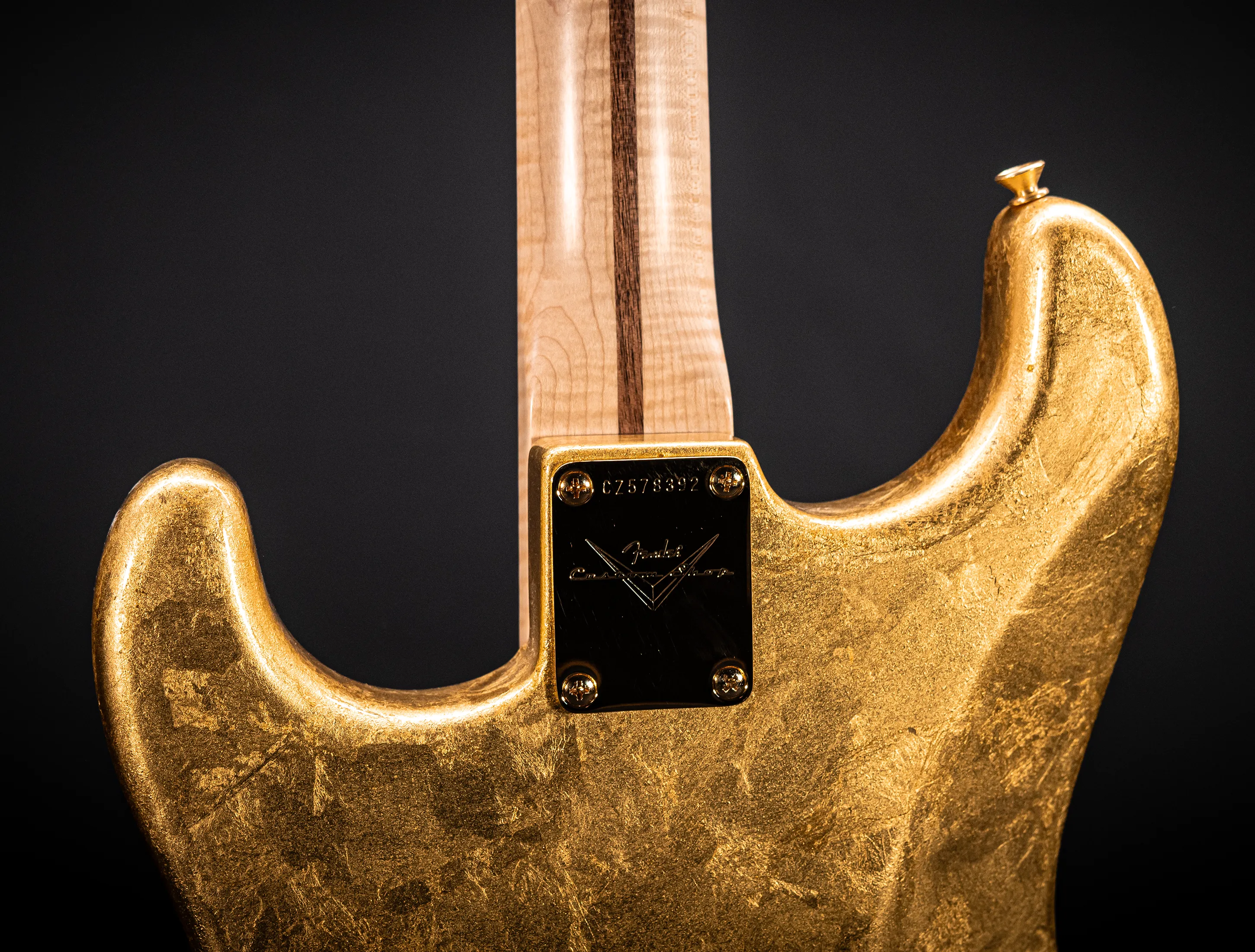 a165197 Fender Masterbuilt Todd Krause GOLD LEAF Eric Clapton Stratocaster - 24 Karat Gold
