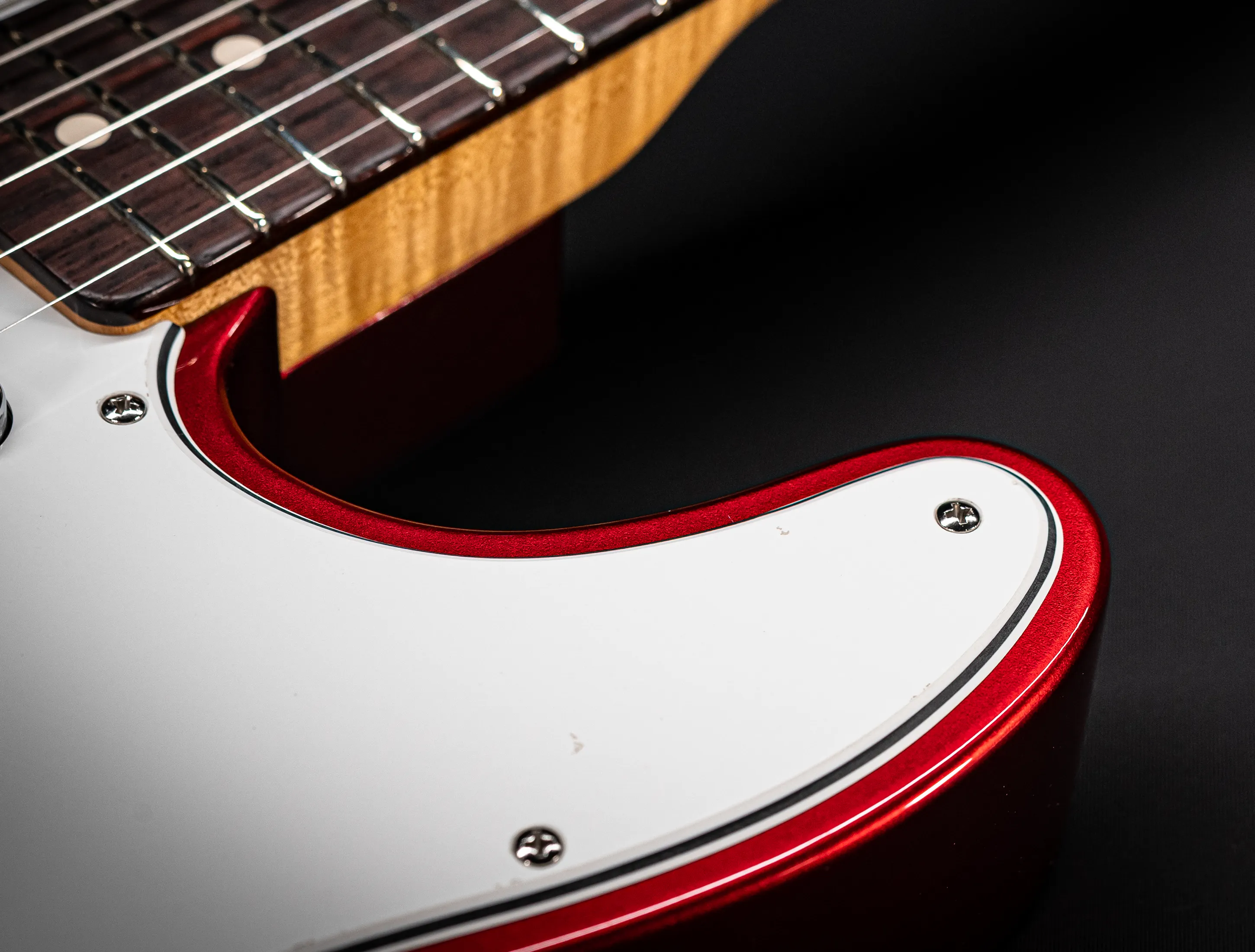 Fender MBD 1963 Telecaster Timeless NOS flame Neck - Candy Apple Red